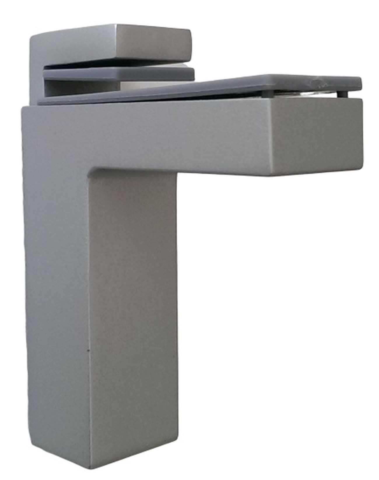 livingpoint24 Wandregalhalter Regalbodenhalter Chrom matt Glasbodenträger 8-50mm Bodenträger massiv, 1-tlg.