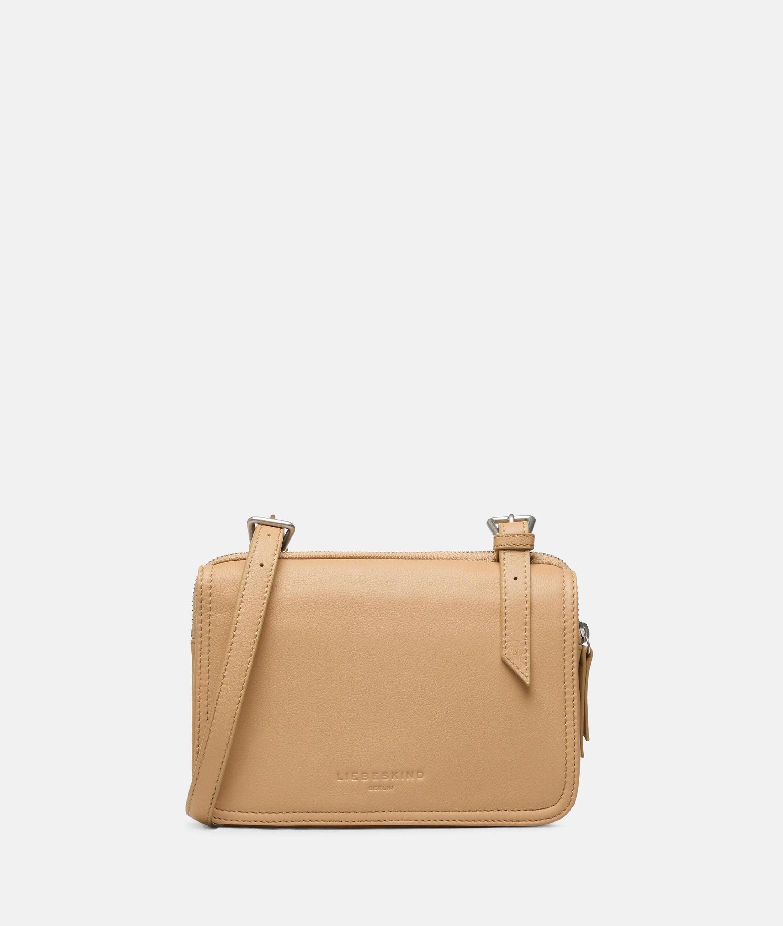 Liebeskind Berlin Umhängetasche Mareike Crossbody M, Handliche Crossbody-Bag aus natürlich genarbtem Leder