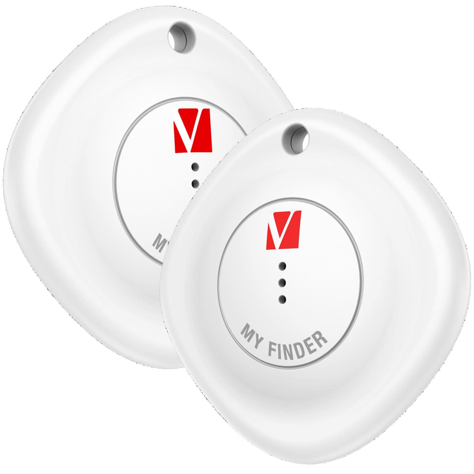 Verbatim 32131 Bluetooth Tracker MYF-02 - 2er Pack GPS-Tracker (Schlüsselanhänger Gegenstandsfinder Standorttracker Positionsfinder)