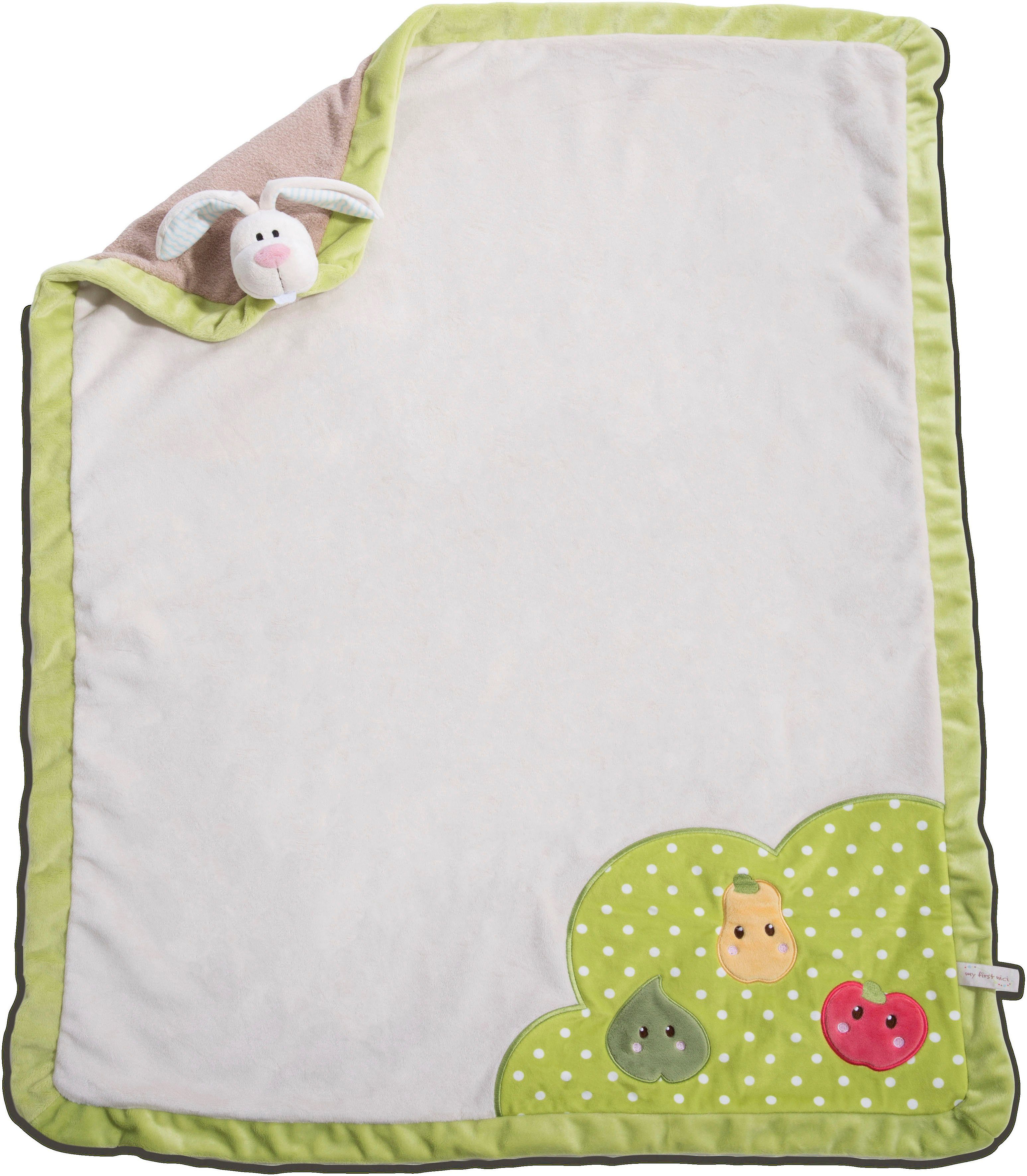 Babydecke My First NICI, Baby-Kuscheldecke mit Schmuse-Hase, Nici günstig online kaufen