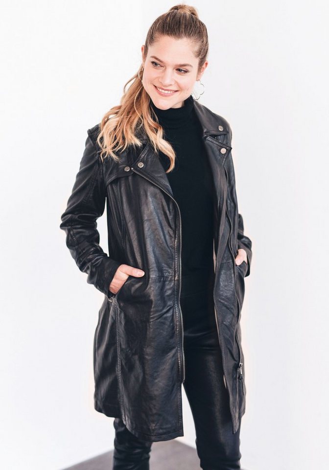 Gipsy Lederjacke GWCarola LASV, Weiches Schafsleder mit  Polyester-Innenfutter