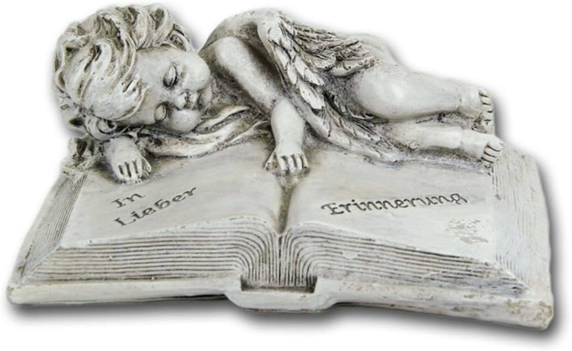 Bambelaa! Gartenfigur Bambelaa! Grabengel auf Buch, günstig online kaufen