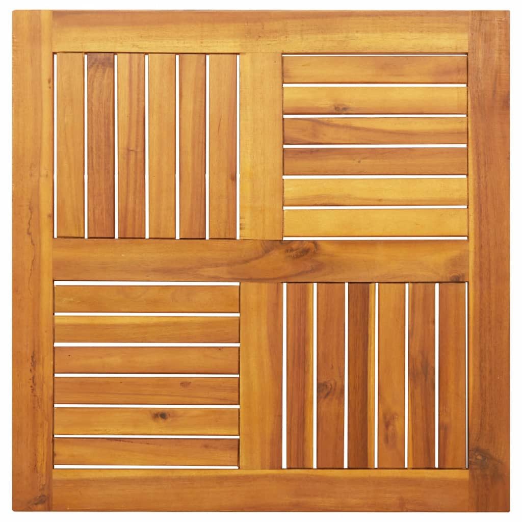 vidaXL Tischplatte Tischplatte 70x70x2 cm Quadratisch Massivholz (1 St)