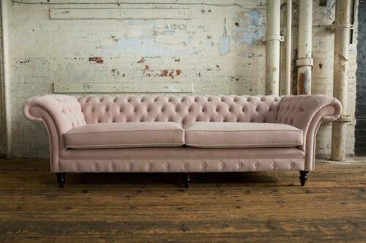 JVmoebel Chesterfield-Sofa, XXL Sofa 4 Sitzer Couch Chesterfield Polster Sitz Garnitur Leder