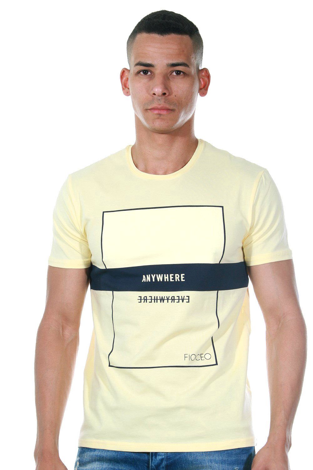 FIOCEO Rundhalsshirt gelb | T-Shirts
