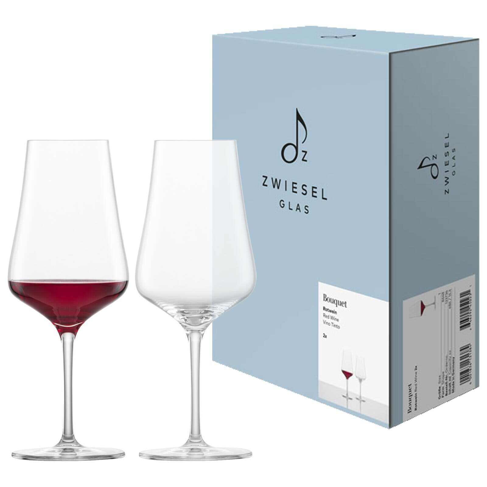 Zwiesel Glas Rotweinglas Bouquet Beaujolais Rotweingläser 486 ml 2er Set, 2-tlg., Glas