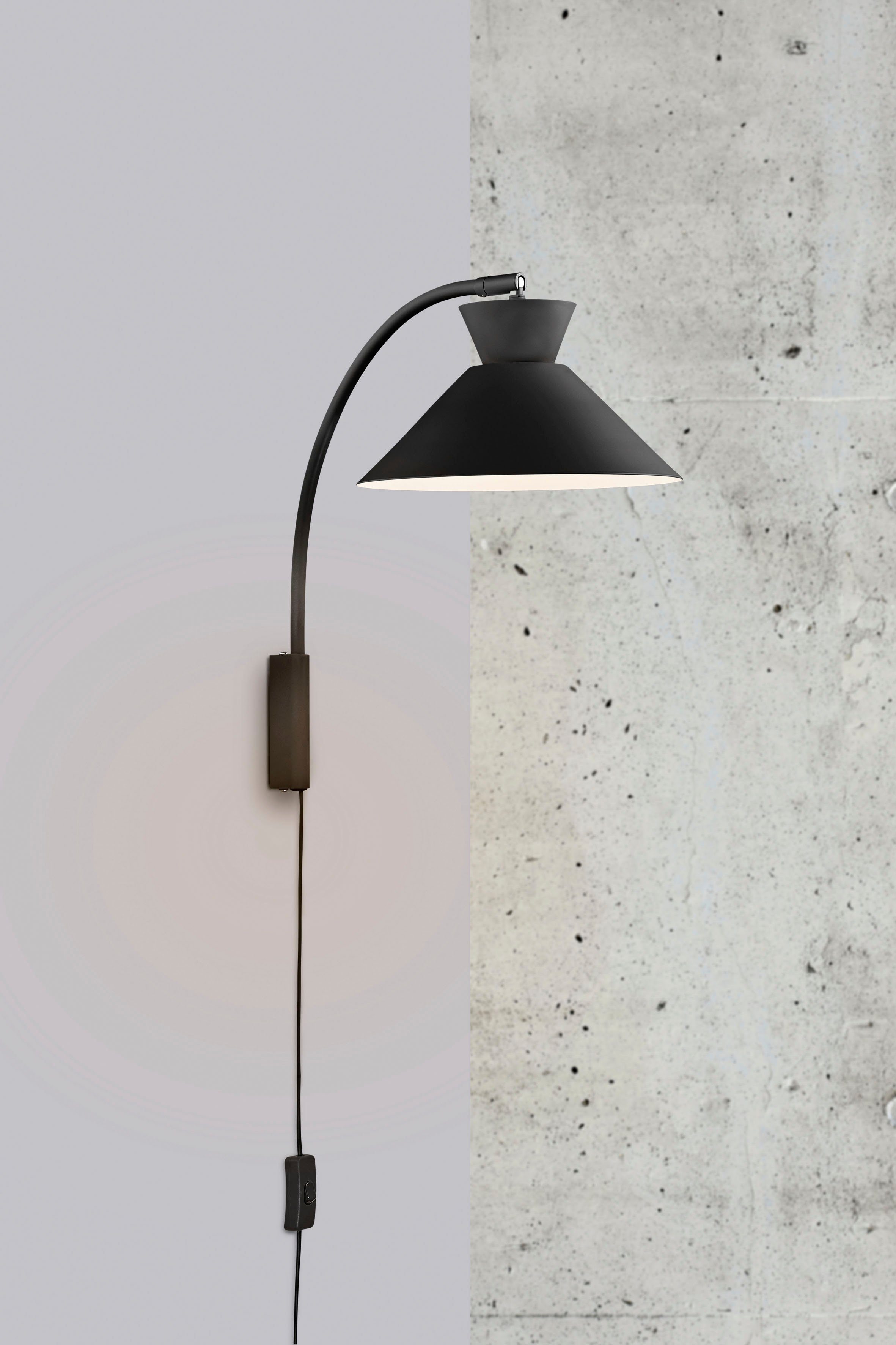 Nordlux Wandleuchte Dial, ohne Leuchtmittel, Dänisches Exklusives Design,  Wunderbare Lichtkurve | Tischlampen