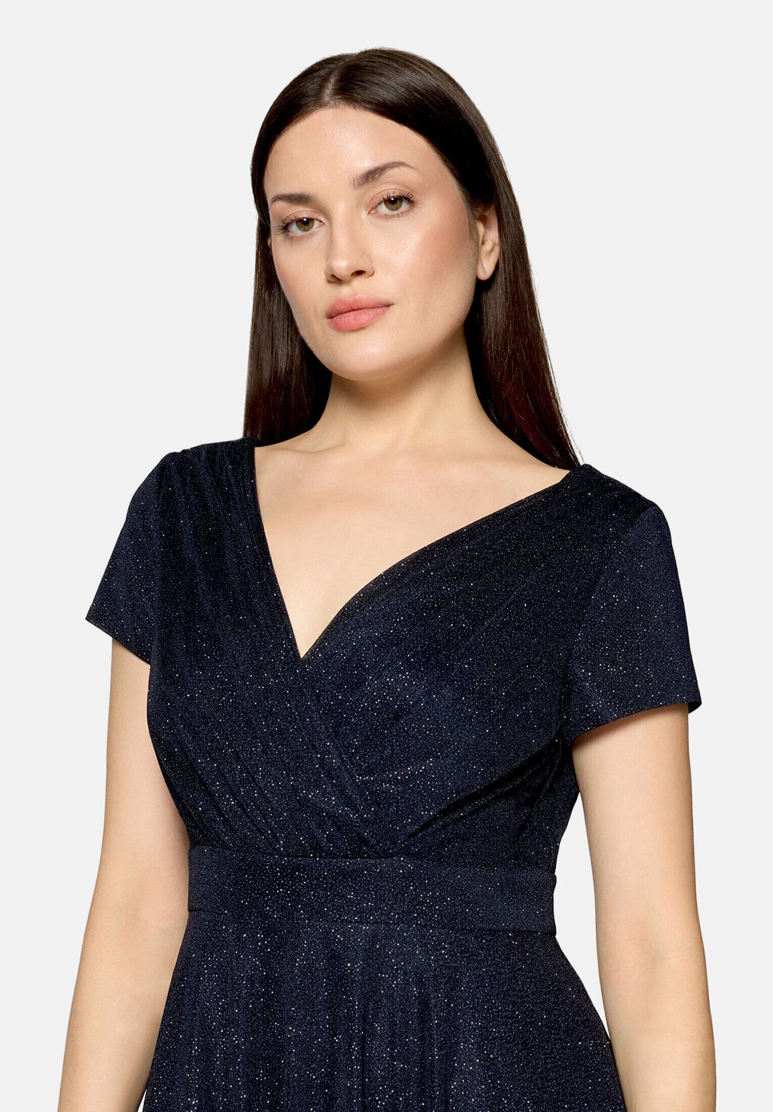 Vera Mont Cocktailkleid Damen im Glitzer-Look Stoff