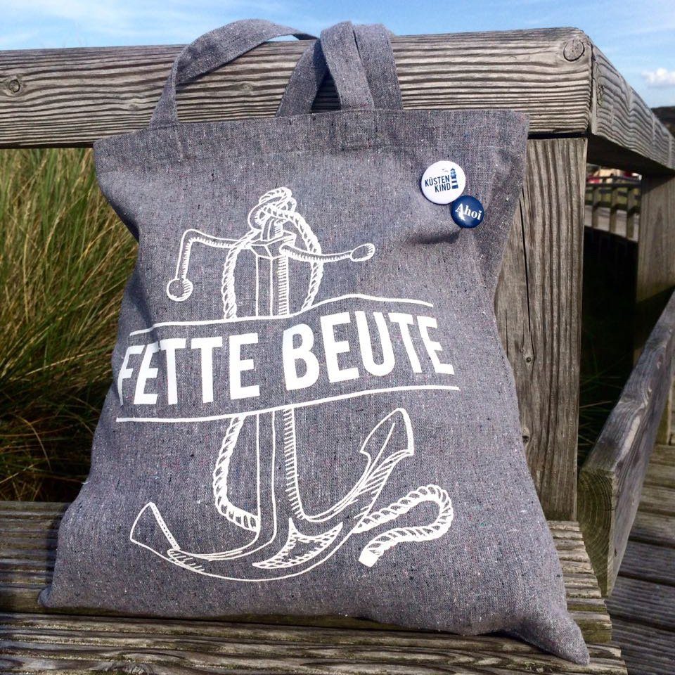 Bow & Hummingbird Beuteltasche Baumwoll-Beutel Fette Beute, aus recycelter Baumwolle