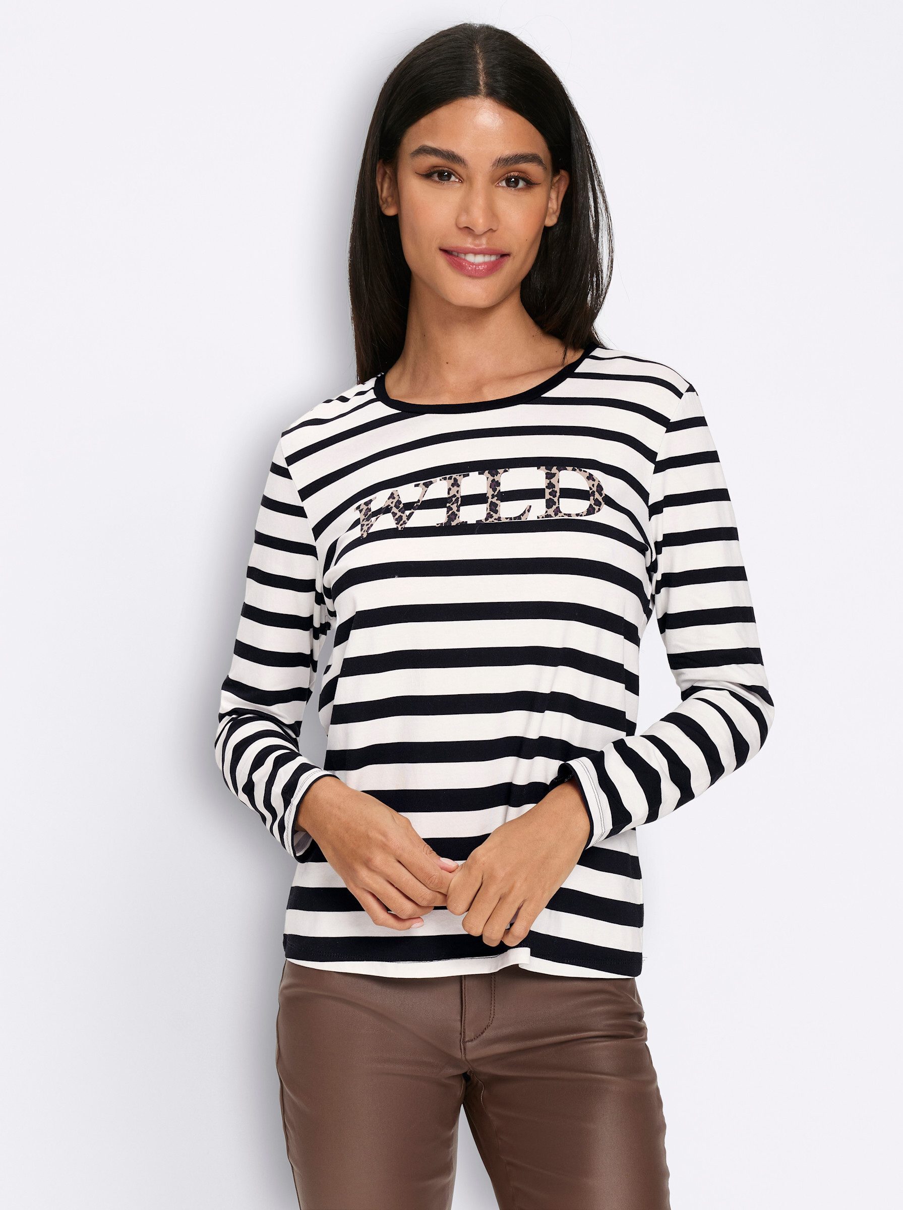 heine T-Shirt Ringelshirt Langarm