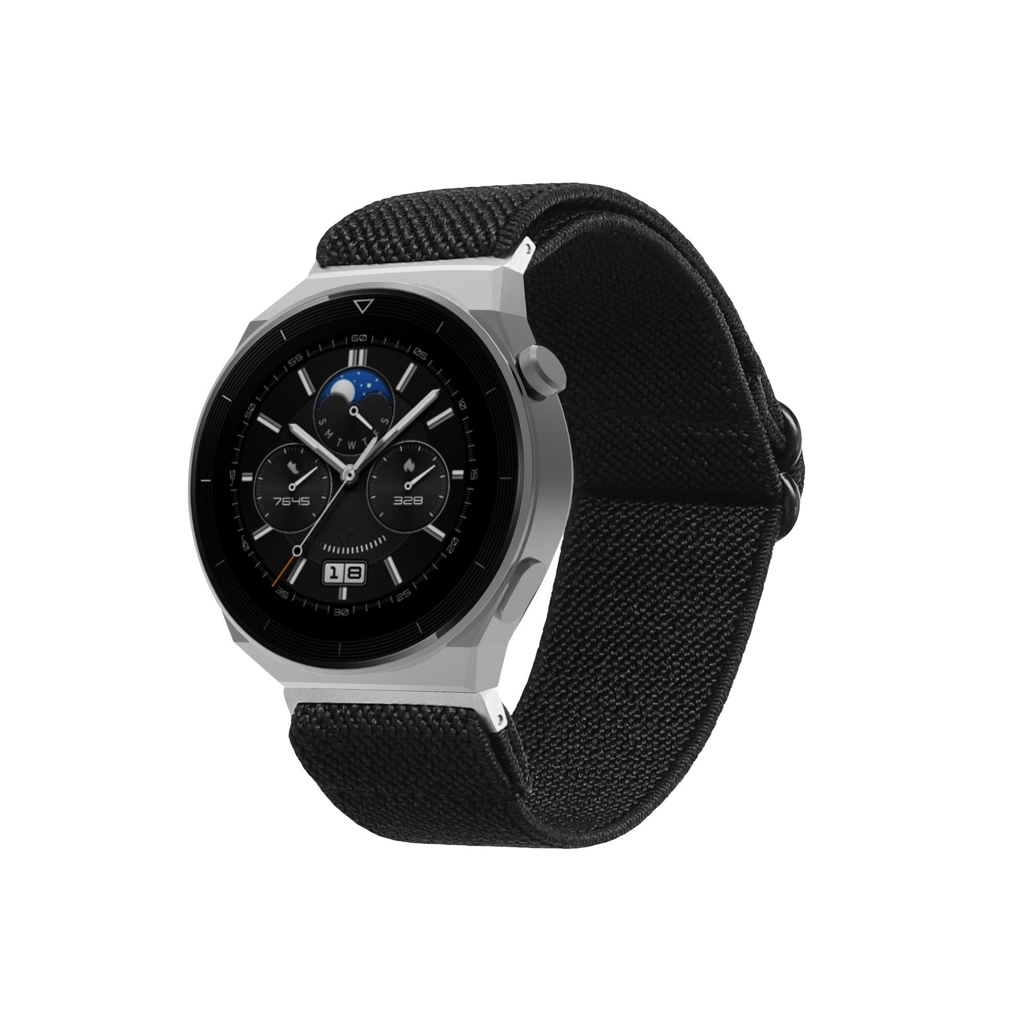Huawei - Armband GT3 22 cm Sportarmband Fitnesstracker kwmobile 14 Band Pro GT3 Watch Innenmaße 46mm Uhrenarmband 46mm, für / - von Watch Nylon