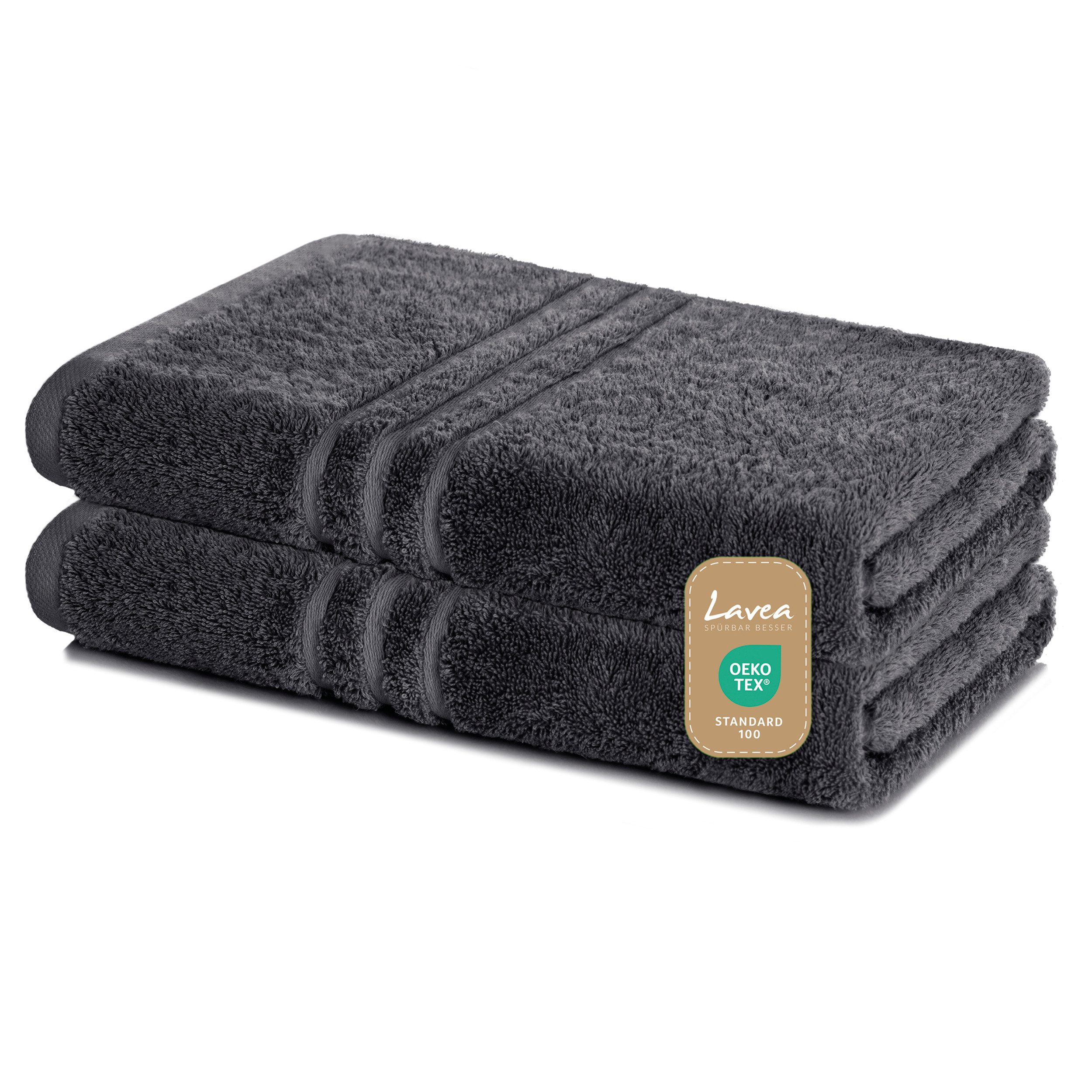 Lavea Handtuch Set Frottierserie Elena, Duschtuch - 100% Baumwolle (Set, 2- günstig online kaufen
