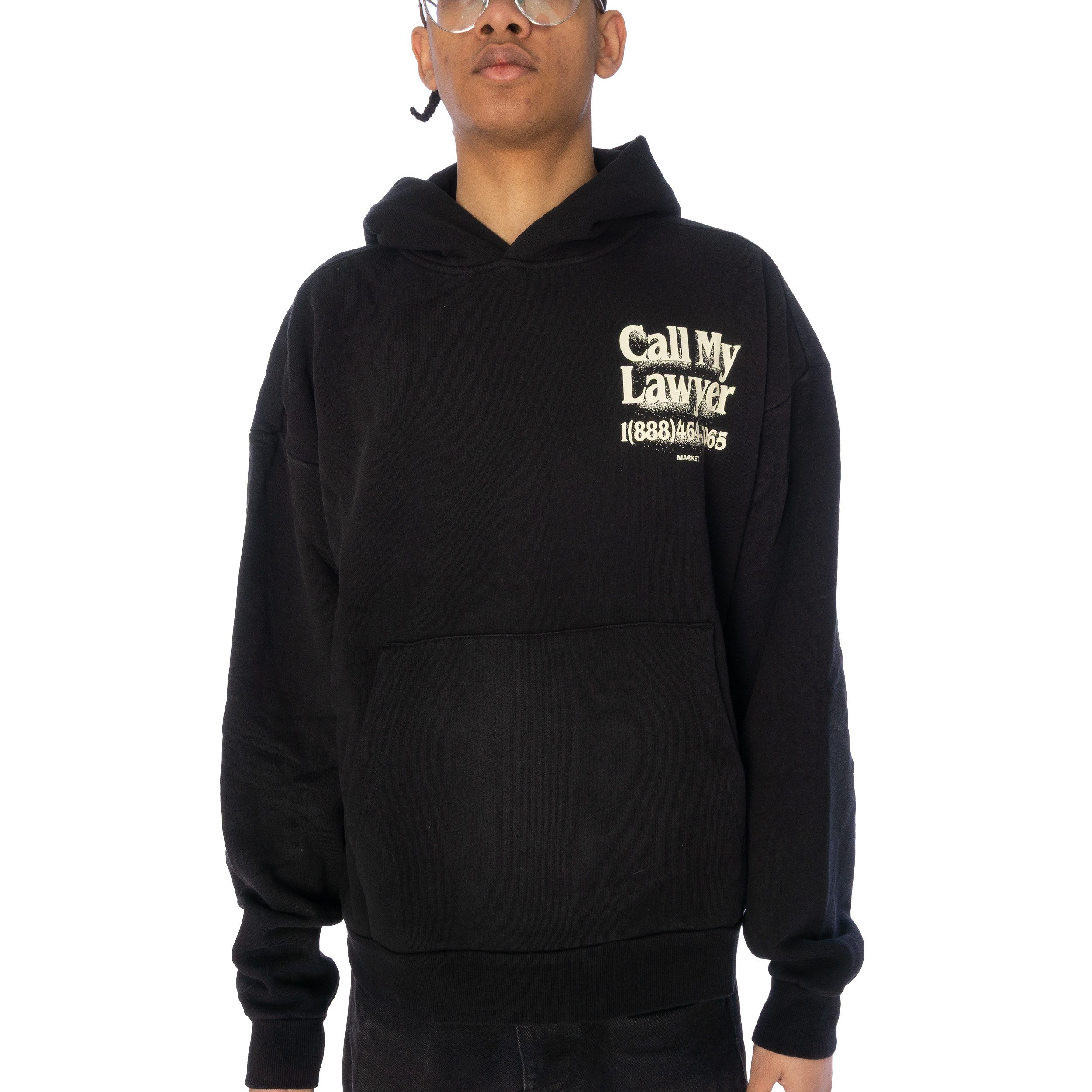 Market Hoodie Hoodie Market Call my Lawyer 3D (1-tlg)