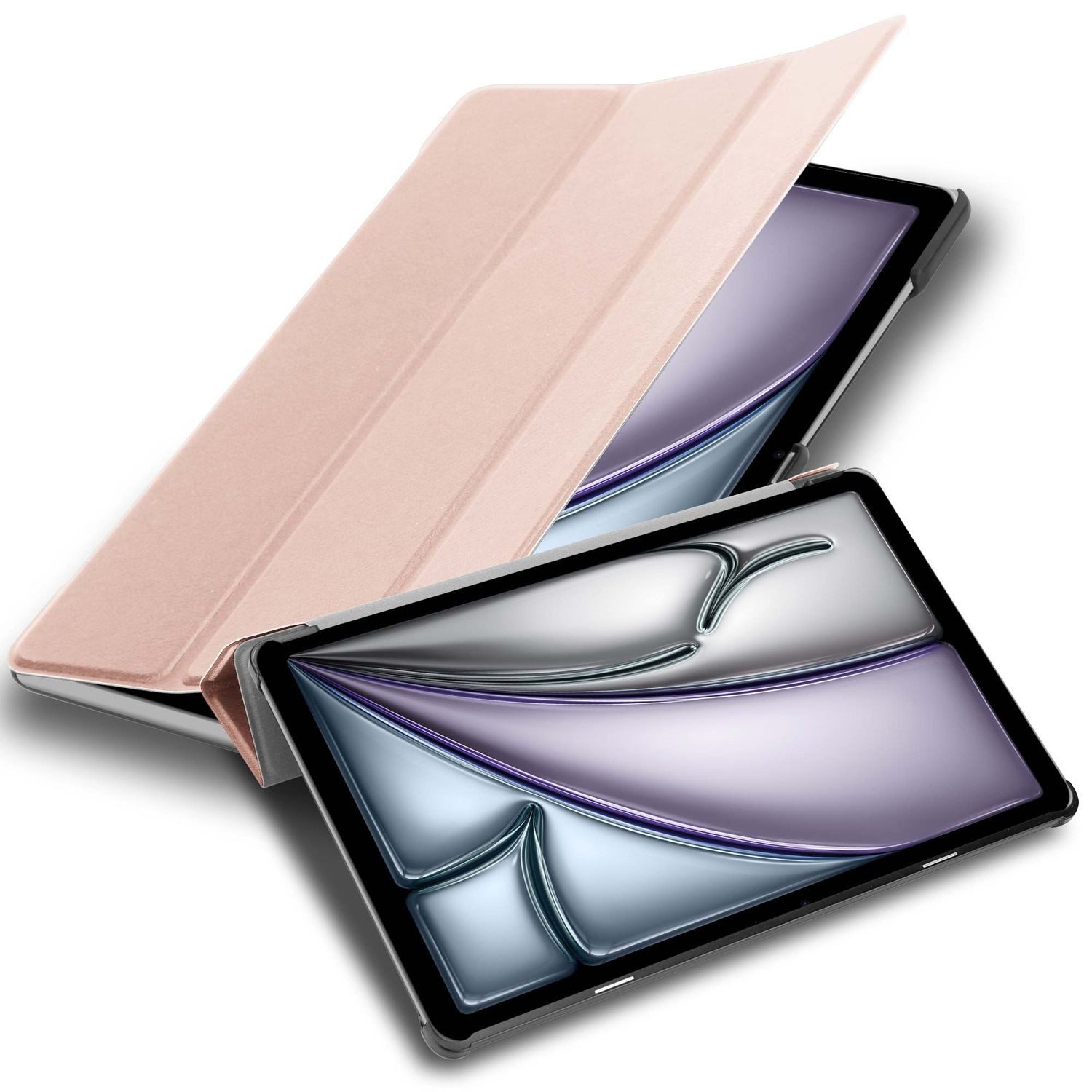 Cadorabo Tablet-Hülle für Apple iPad Air 11 2024 Hülle Apple iPad Air 11 2024, Klappbare Tablet Schutzhülle - Hülle - Standfunktion - 360 Grad Case