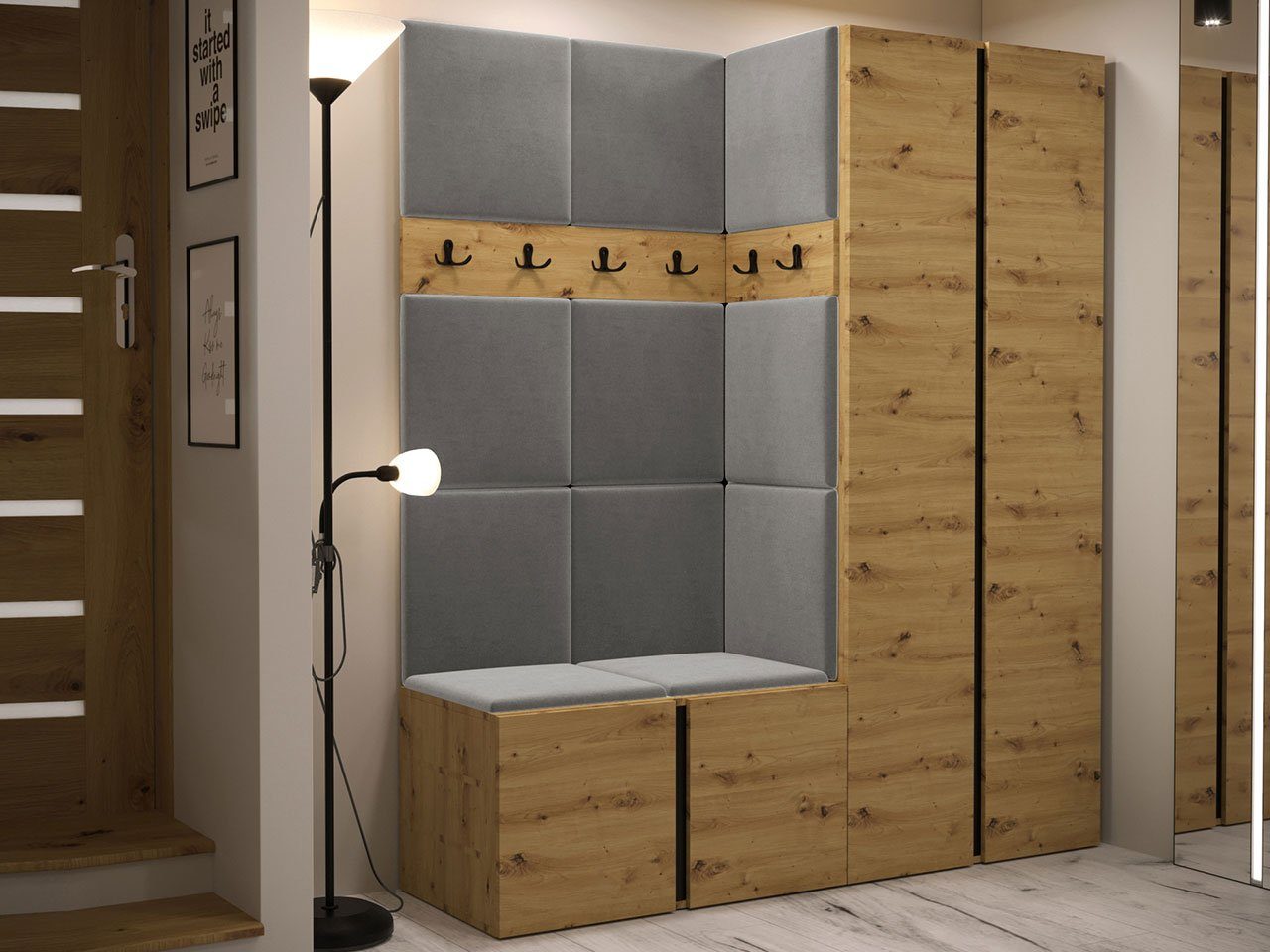 MIRJAN24 Garderoben-Set Orion III, (Komplett-Set, Kleiderschrank, günstig online kaufen