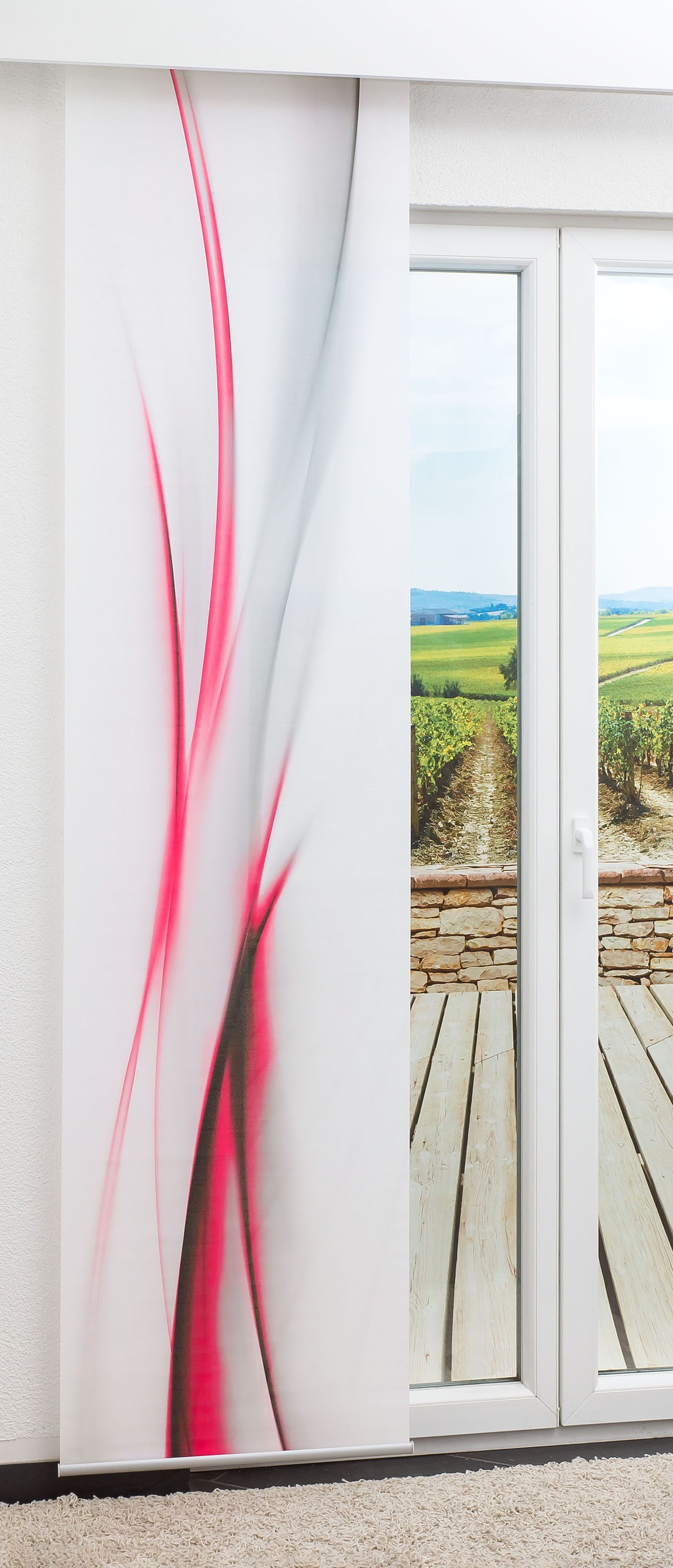 LYSEL® Schiebegardine Lichteffekt (1 St), blickdicht, günstig online kaufen