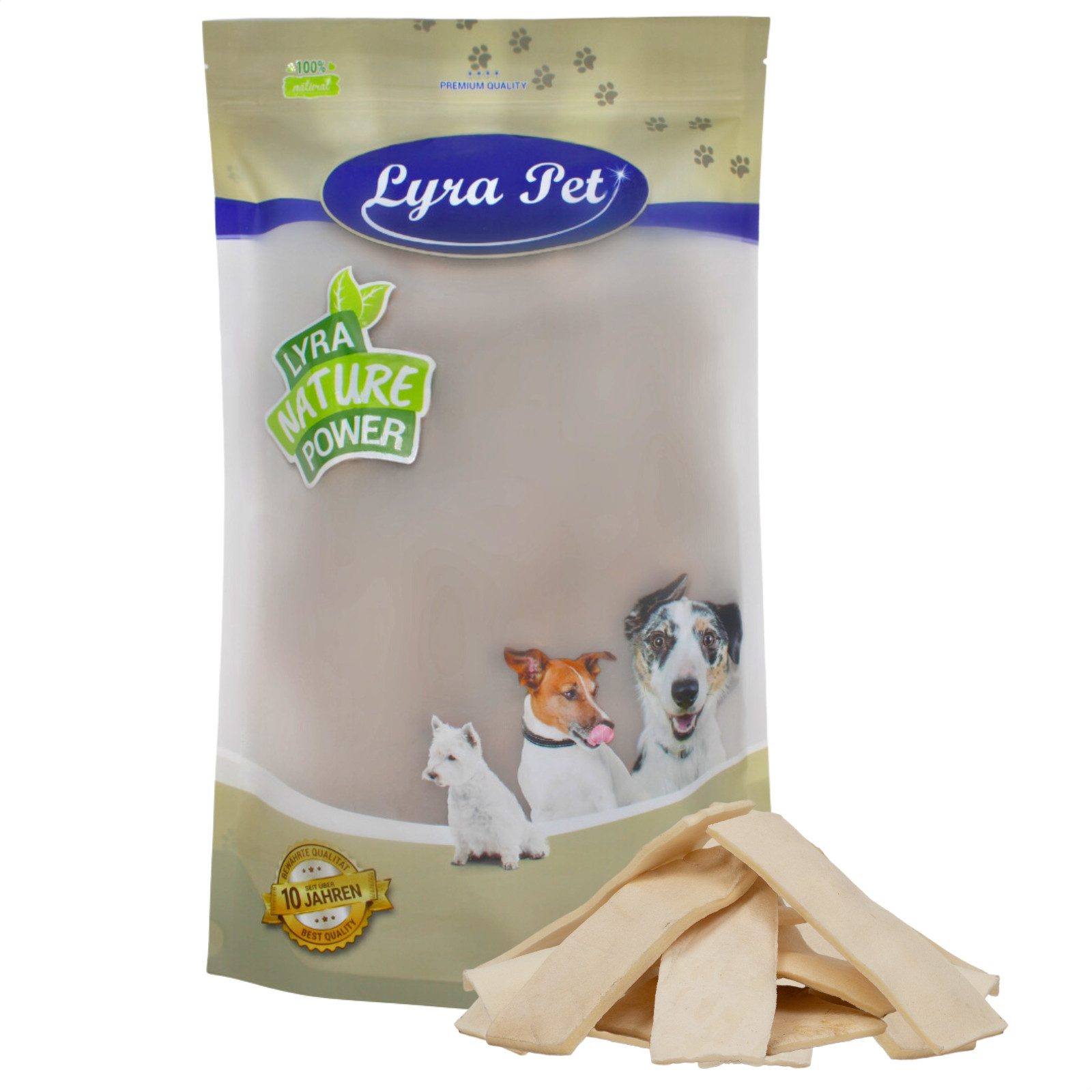 Lyra Pet 1 kg Lyra Pet® Kauchips aus Büffelhaut Büffel, Kausnacks für: Hund