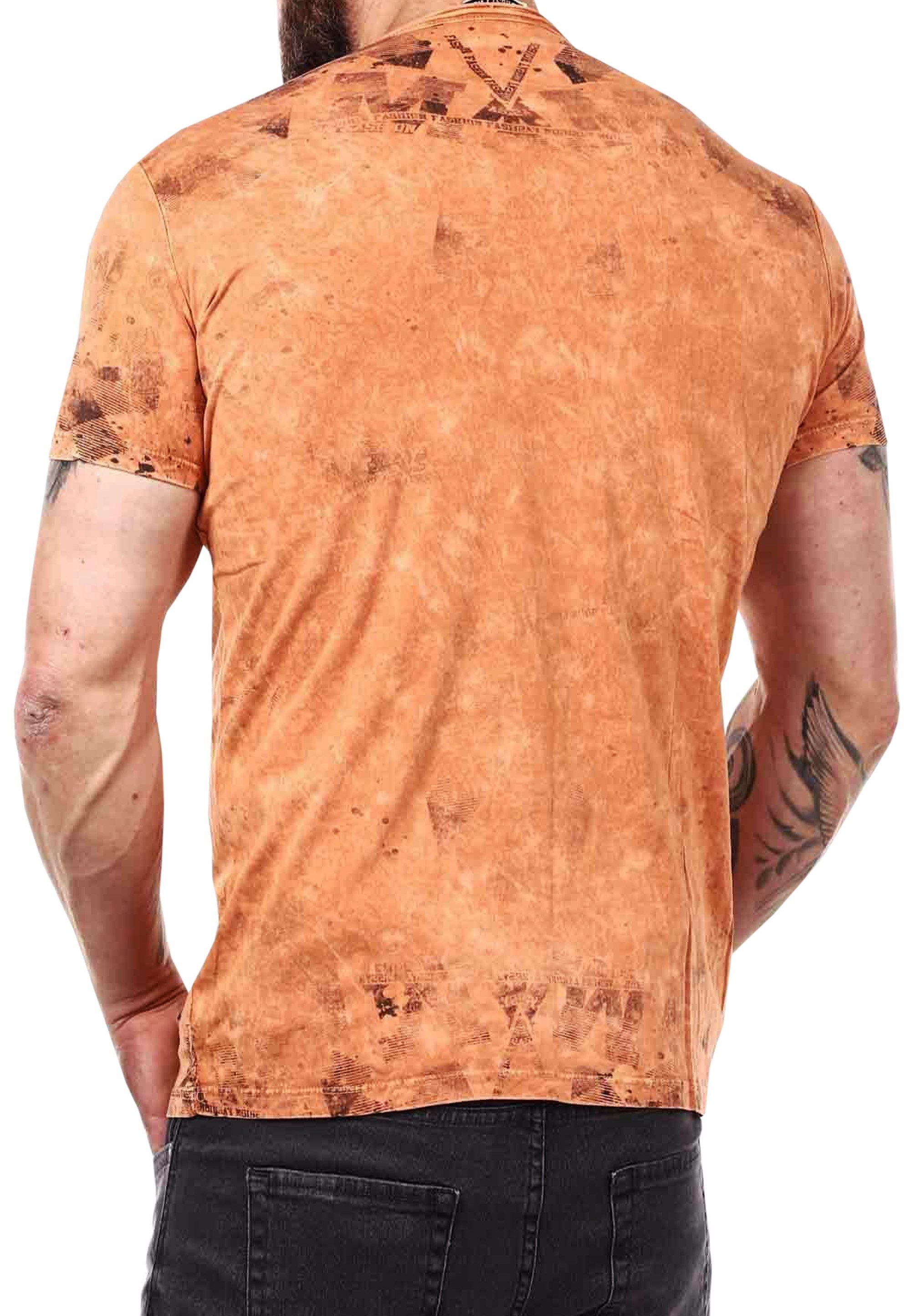 R-NEAL T-Shirt Original T-Shirt Rundhals X V-Neck Shirt Verwaschen Vintage günstig online kaufen