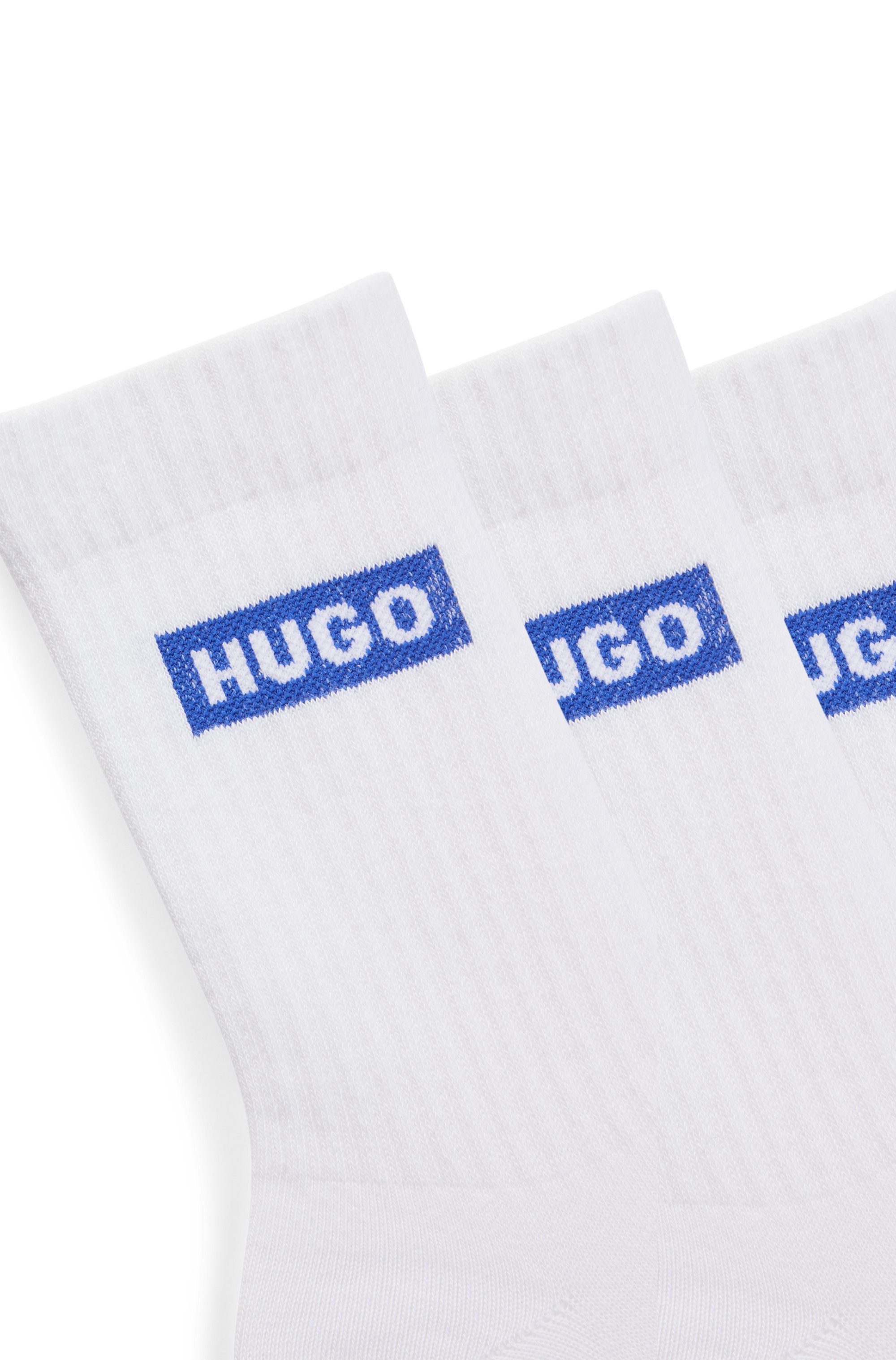 HUGO Socken 3P QS BLUE LOGO CC (3-Paar) Unisex Sportsocken