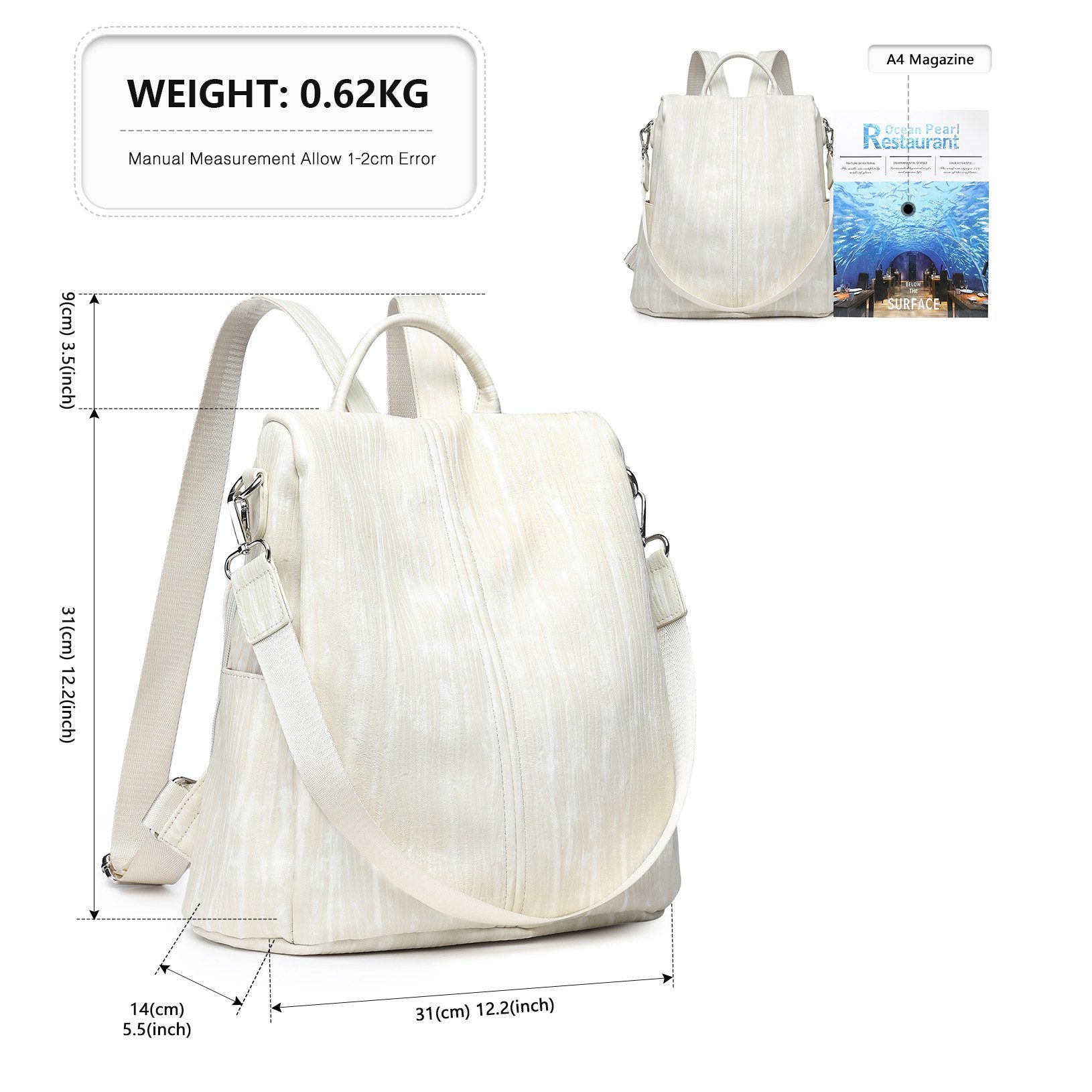 Miss Lulu Rucksack Damen, Anti-Diebstahl Schulrucksack günstig online kaufen