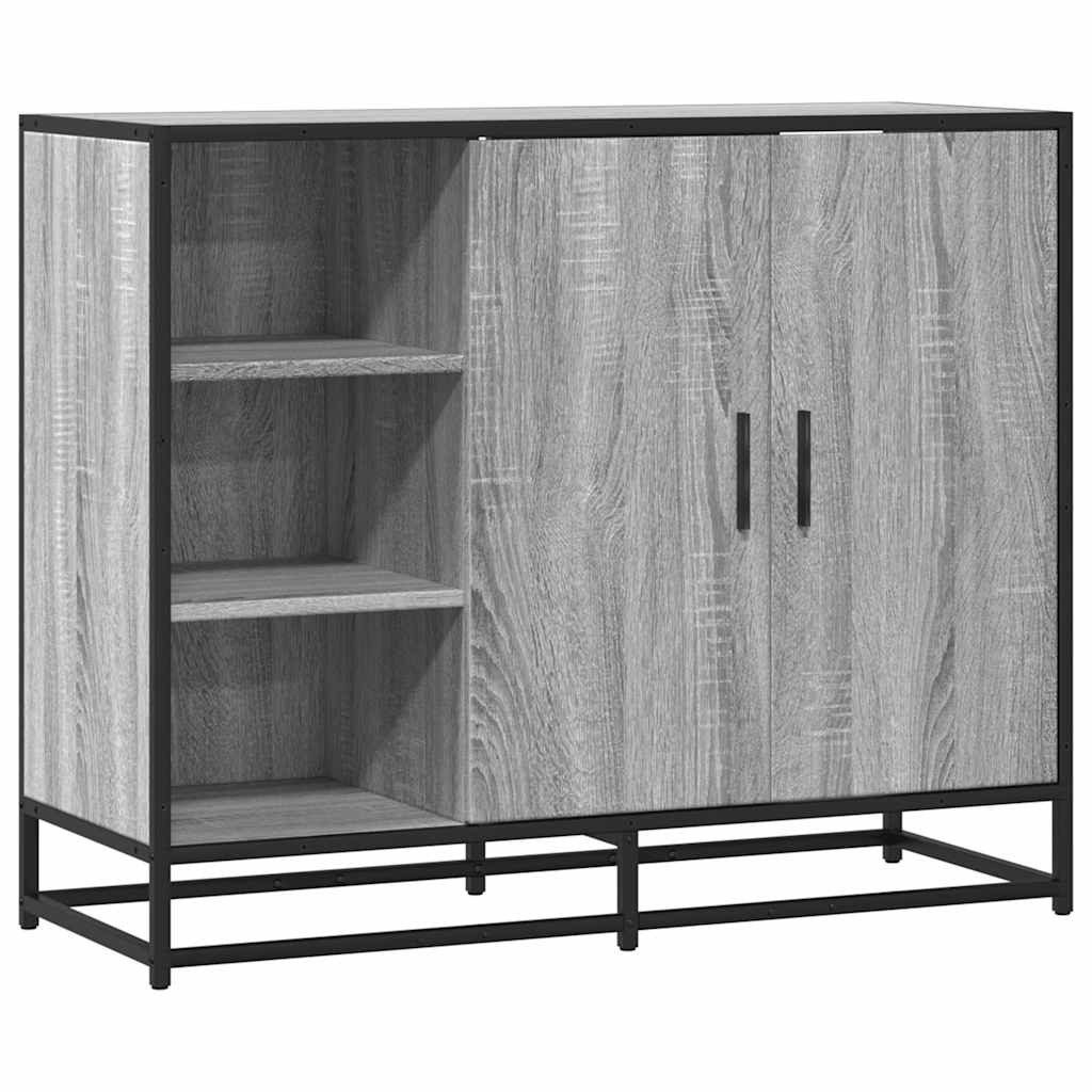 vidaXL Sideboard Sideboard Grau Sonoma 92x35x76 günstig online kaufen