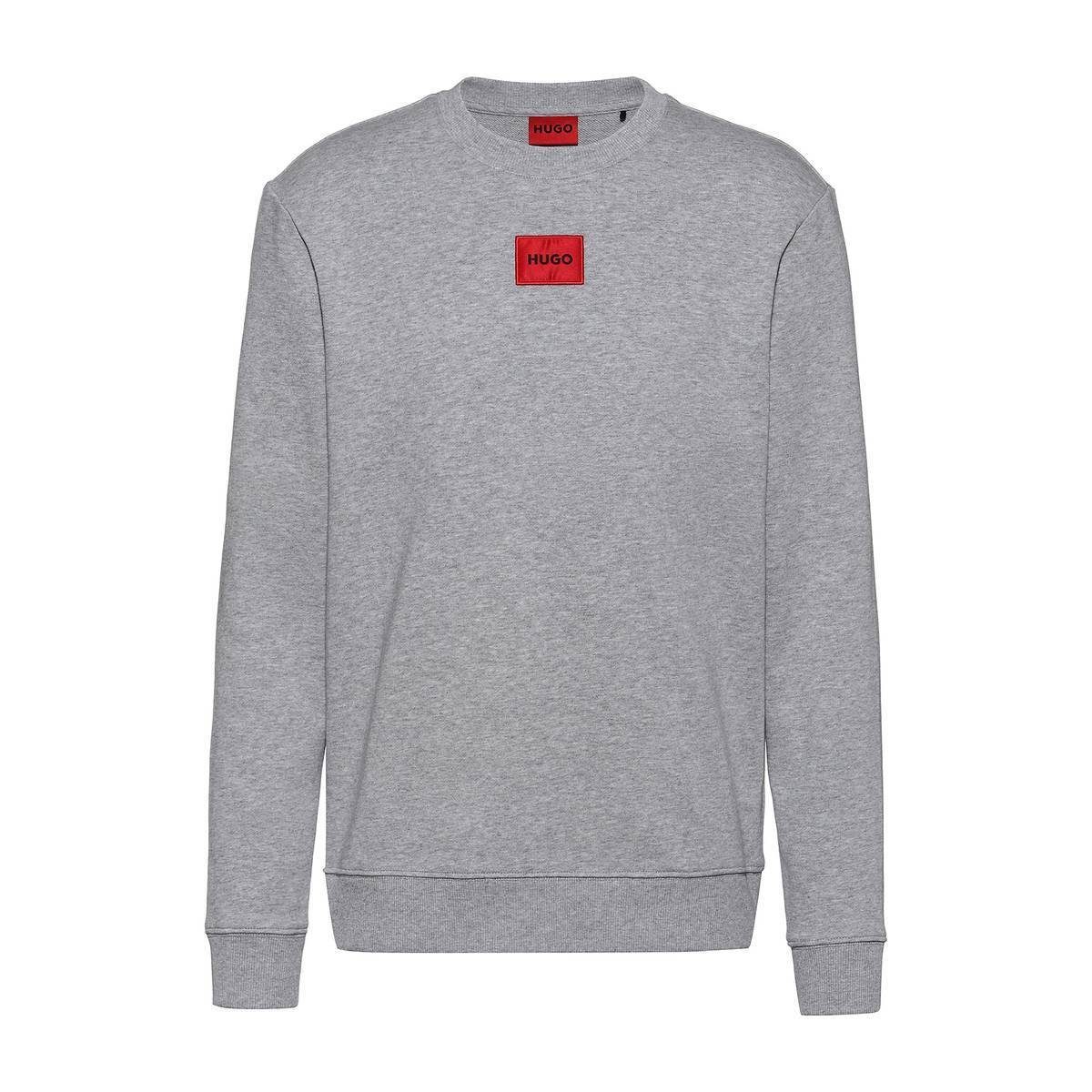 HUGO Sweatshirt Herren Sweater, Diragol212 - Sweatshirt, Rundhals Dunkelgrau