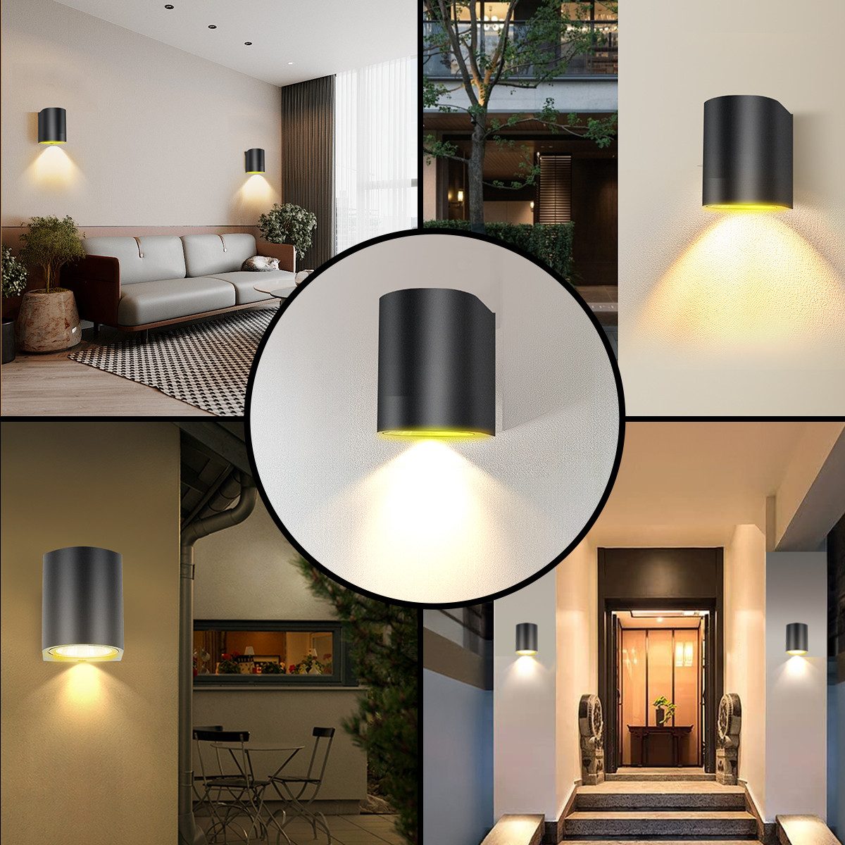 Simloveve LED Wandleuchte Außen-Wandleuchte,IP55 Wandlampe, 3W, günstig online kaufen