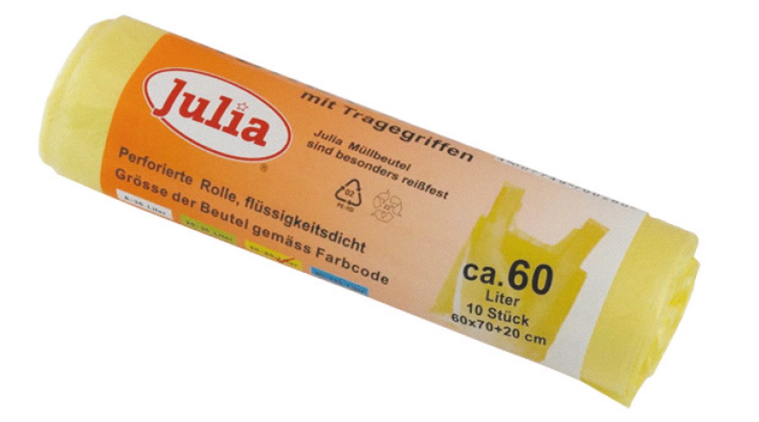 Müllbeutel Müllbeutel 60ltr, 10er Pack, Abfallsäcke Müllsäcke Abfallbeutel Entsorgungssäcke Mülltüten