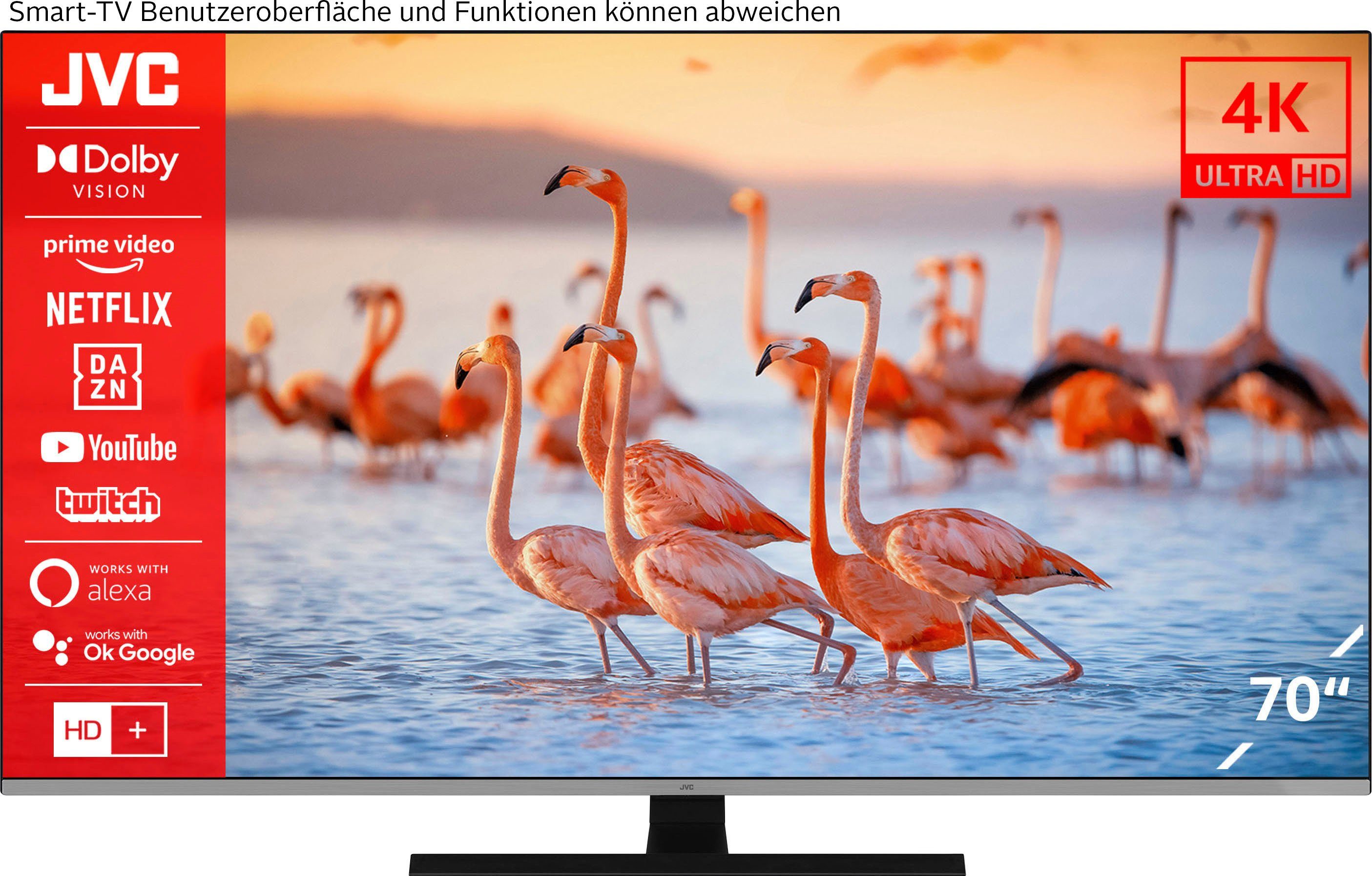 JVC LT-70VU7255 LED-Fernseher (177 cm/70 Zoll, 4K Ultra HD, Smart-TV)