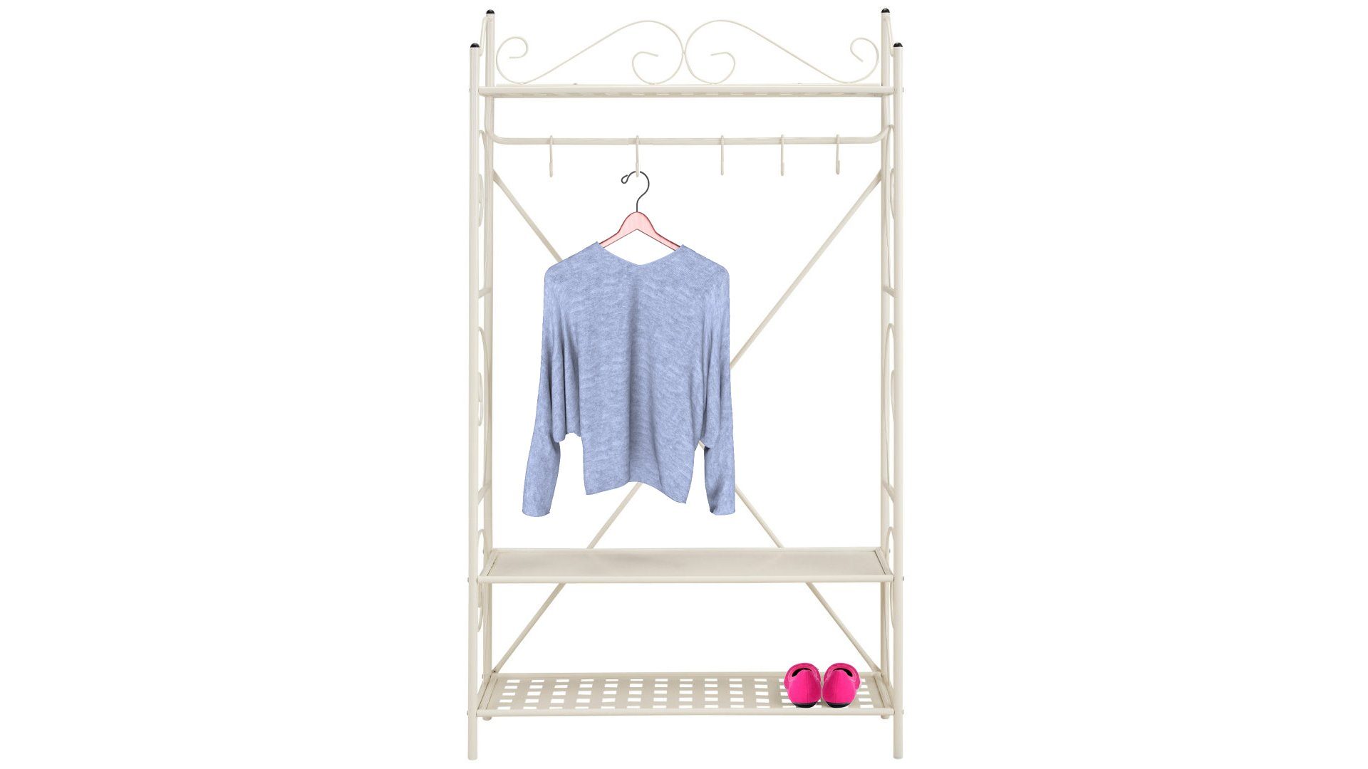 loft24 Kleiderschrank Isabelle Garderobe aus Metall günstig online kaufen