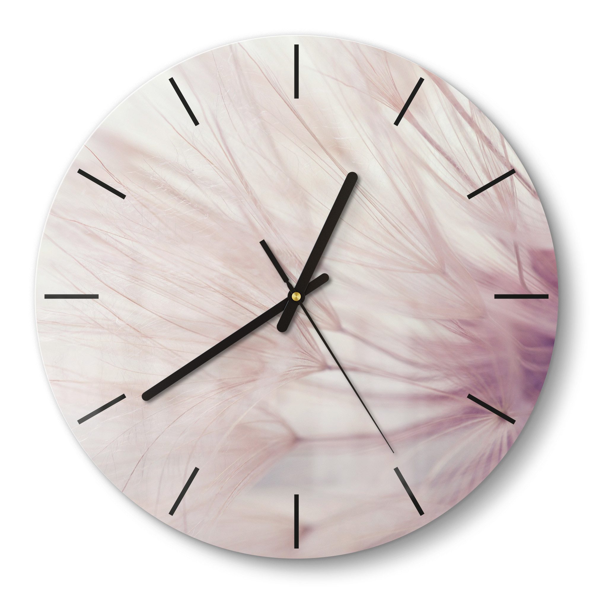 DEQORI Wanduhr 'Zarte Pusteblume' (Glas Glasuhr günstig online kaufen