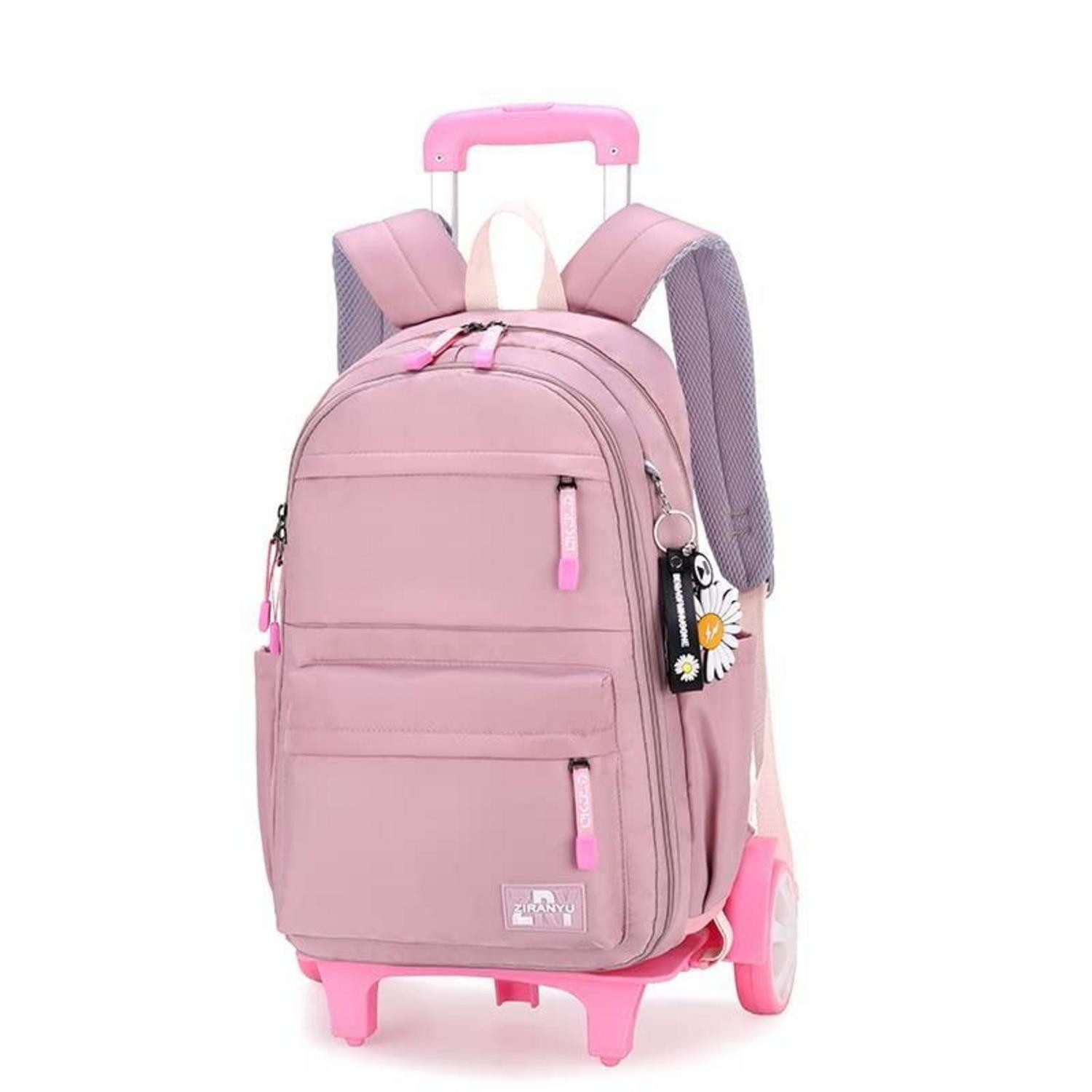 LuxusKollektion Schulranzen Trolley Rucksack 6 Rollen 16 Zoll Mädchen Lila