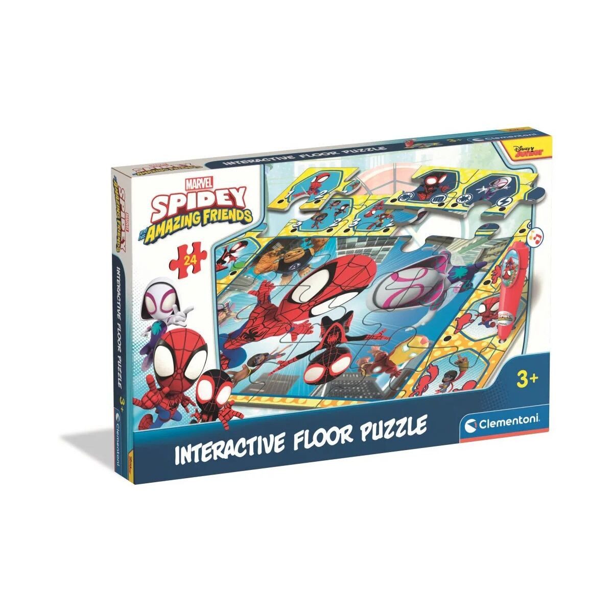Clementoni® Lernspielzeug Spiderman Spidey and Friends interaktives 24-teiliges