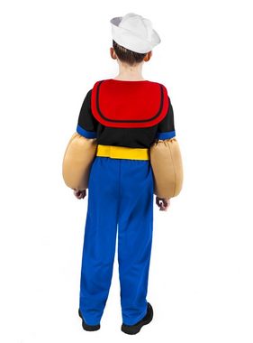 Maskworld Kostüm Popeye Kinderkostüm, Hochwertiges Lizenzkostüm des starken Seemanns aus der klassischen TV