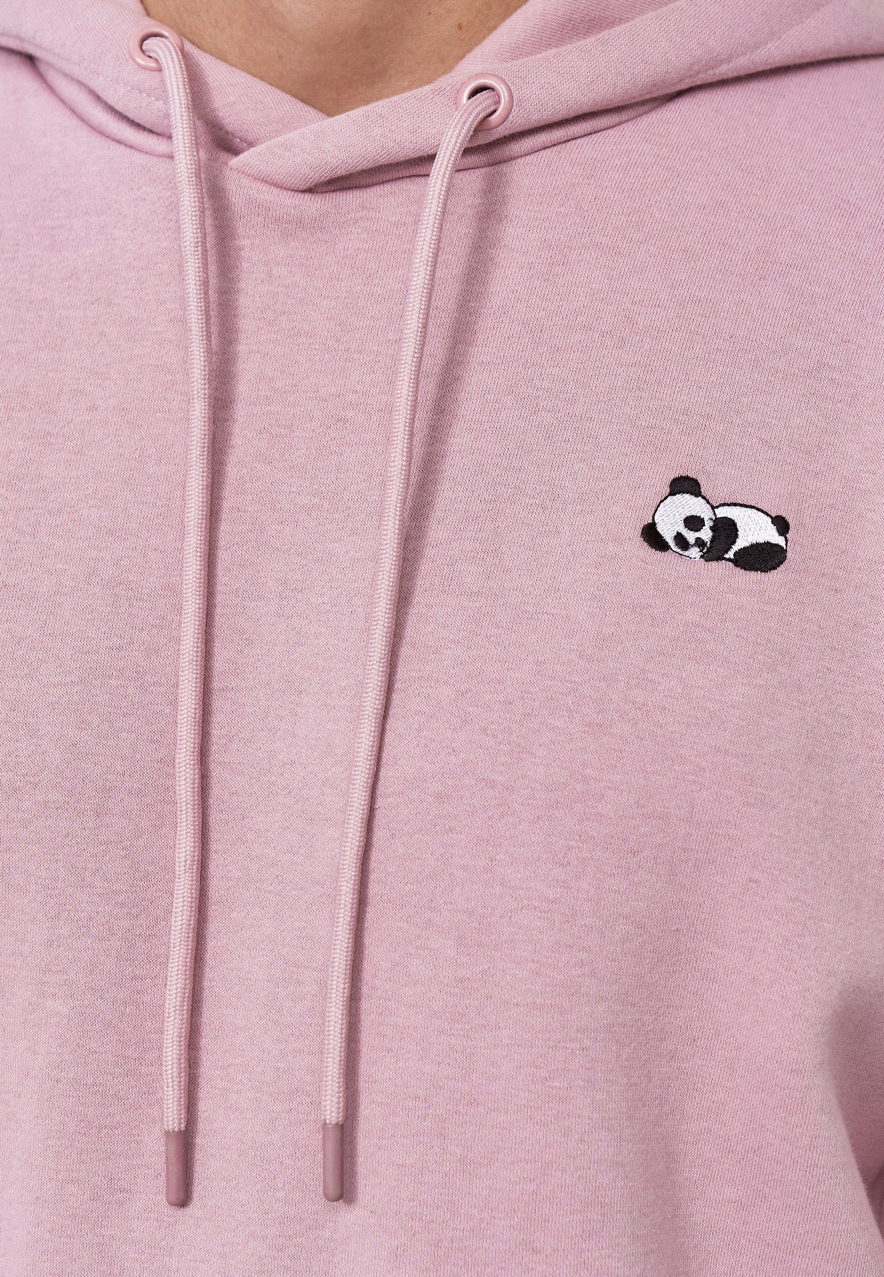 Panda MIKON Pink Hoodie Bio-Baumwolle zertifizierte GOTS