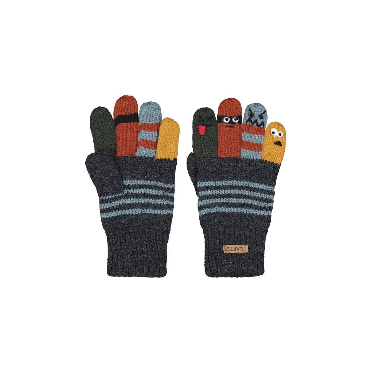 Barts Fleecehandschuhe Puppeteer Gloves Weiche Kinderhandschuhe aus Acryl mit lustigen Gesichtern für urbanen