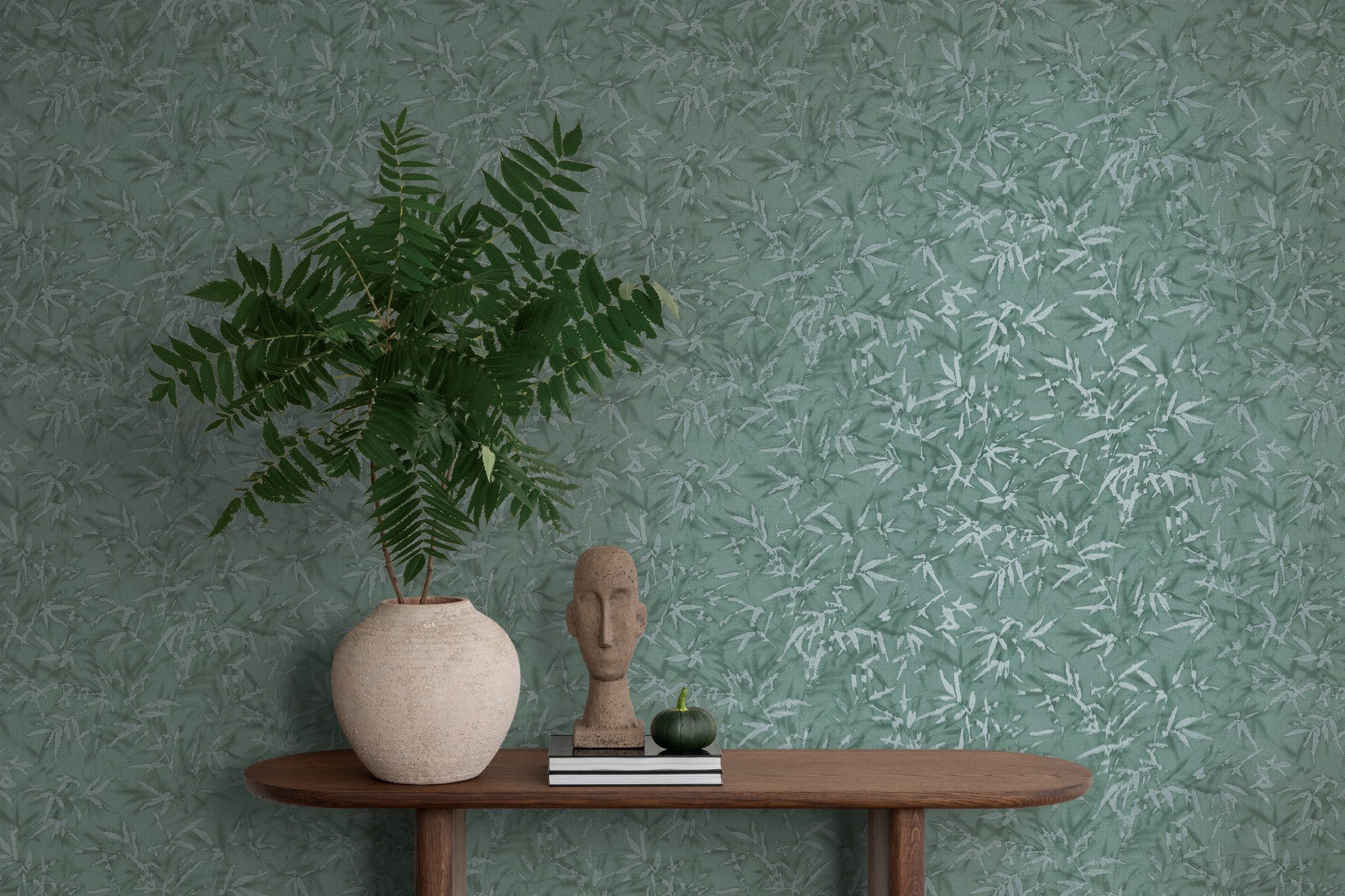 A.S. Création Vliestapete Bambus-Tapete diverse Farben Blättermuster, strukturiert, botanisch, (1 St)