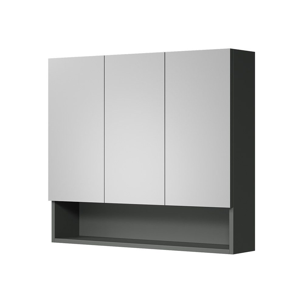 Vicco Badezimmerspiegelschrank Willow, Artisan/Anthrazit, 80 x 70 cm (1-St)