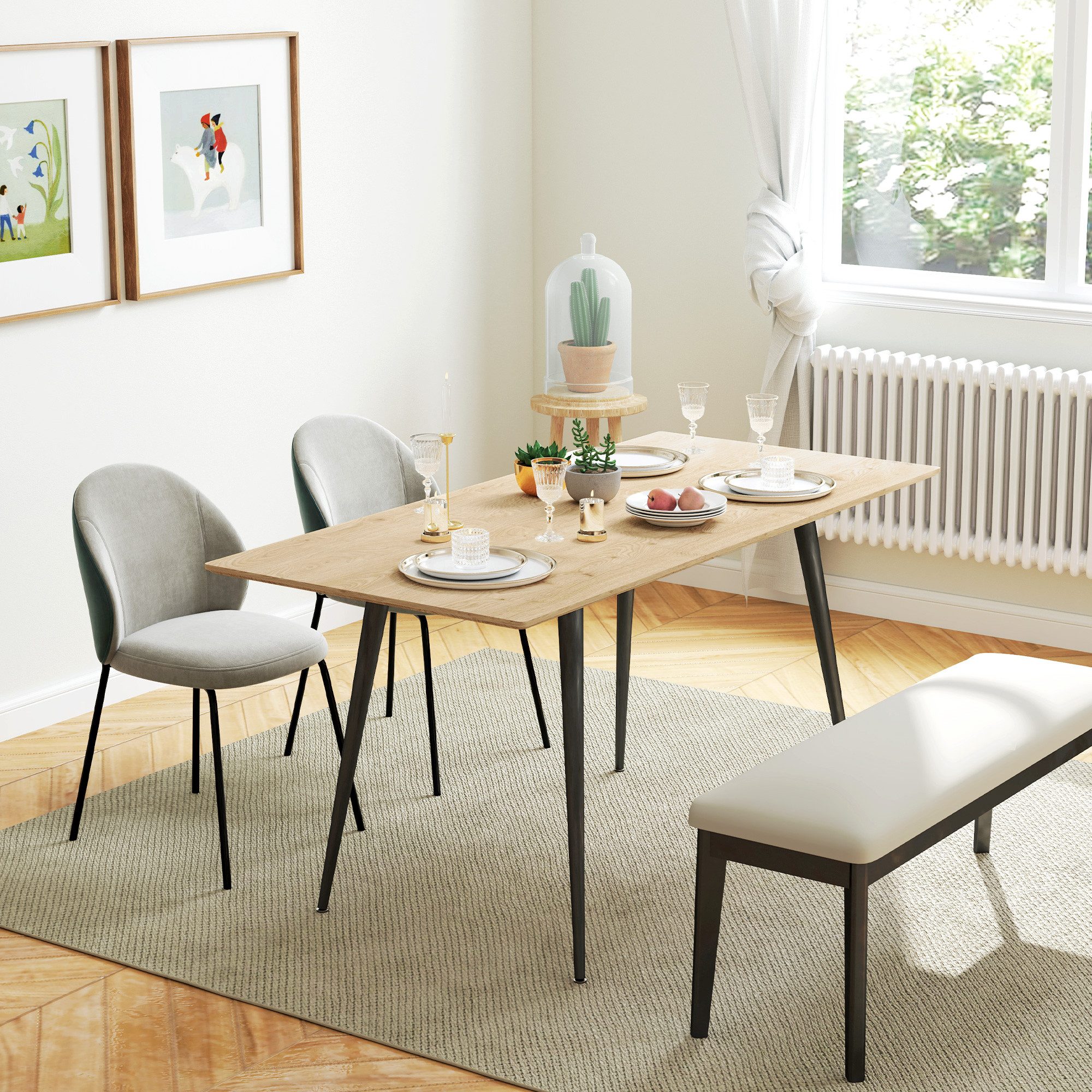 HOMCOM Klapptisch Esstisch ausziehbar 120/160 x günstig online kaufen