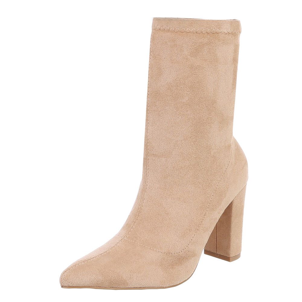 Ital-Design Damen Elegant High-Heel-Stiefelette (85255547) Blockabsatz günstig online kaufen