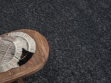 Teppich Hochflor Teppich SHAGGY dunkelgrau rechteckig diverse Größen, LebensWohnArt, Höhe: 3.7 mm