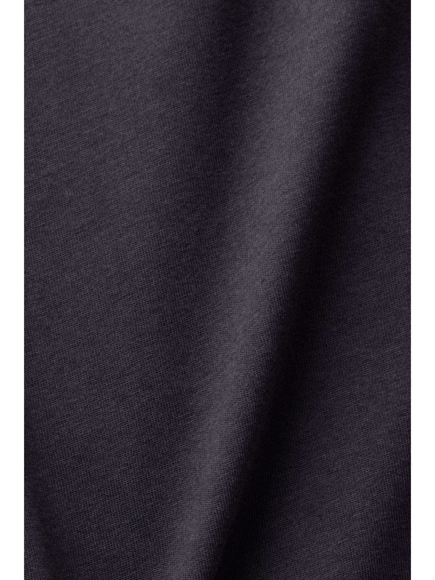 Esprit Collection T-Shirt BLACK (1-tlg) mit T-Shirt TENCEL™ Paillettenapplikation