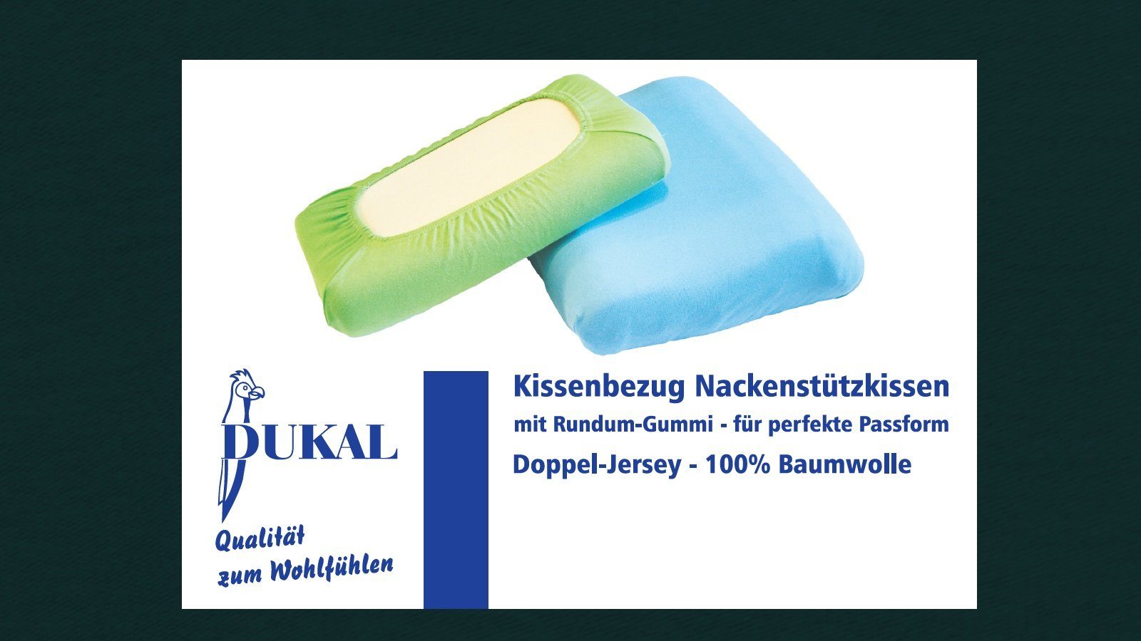 DUKAL Kissenbezüge Nackenstützkissen, aus hochwertigem DOPPEL-Jersey, günstig online kaufen