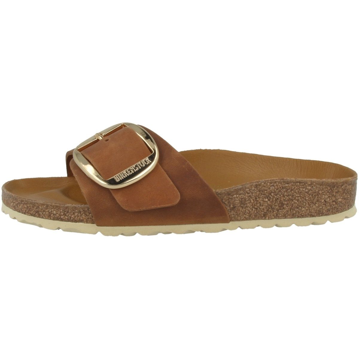 Birkenstock Madrid Big Buckle geöltes Nubukleder schmal Damen Pantolette Hausschuhe, Sandaletten, Mules, Pantoffeln, Slipper