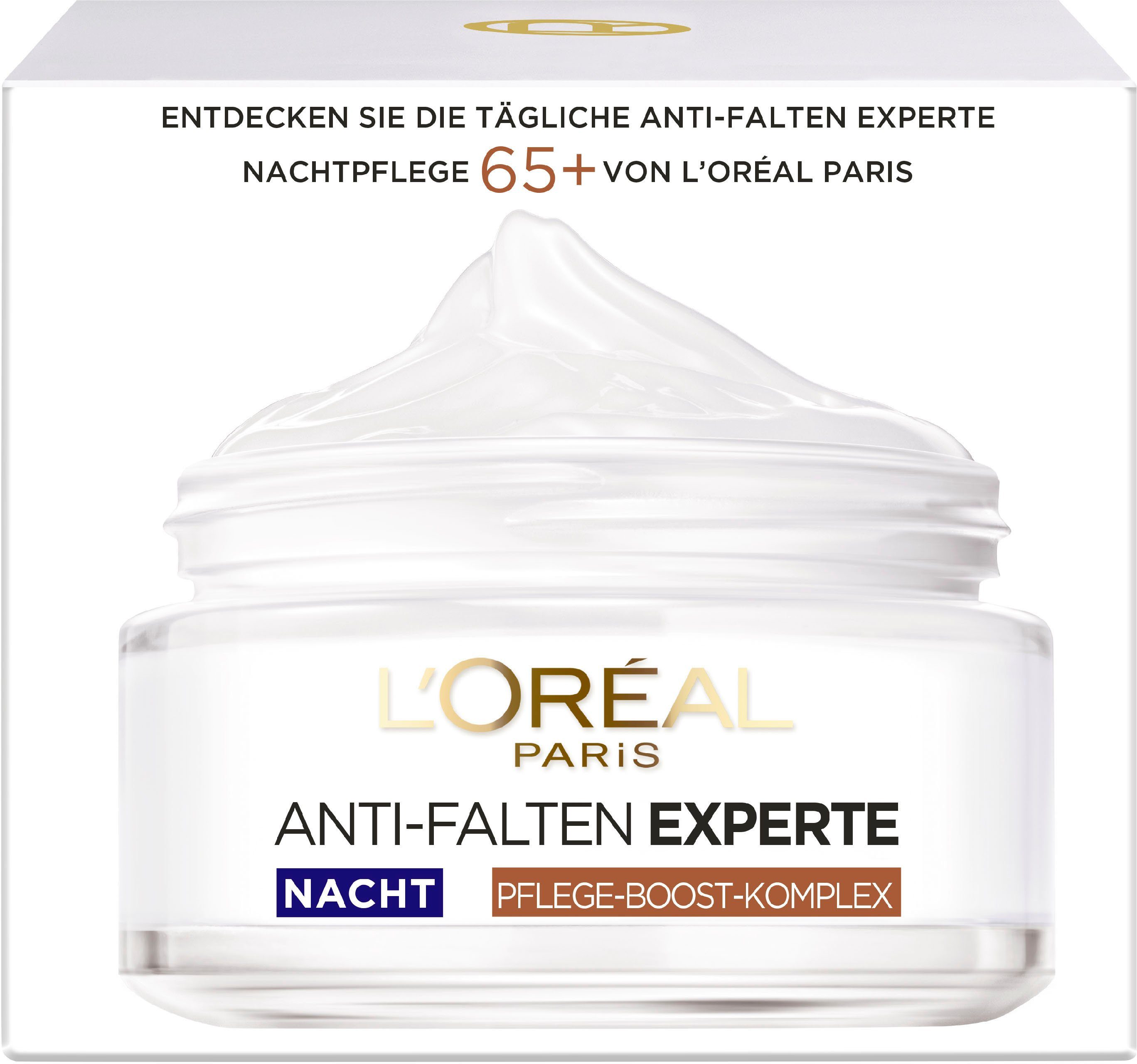 für Anti-Aging-Creme Experte 65+ L'ORÉAL Nacht Haut Feuchtigkeitspflege Anti-Falten PARIS