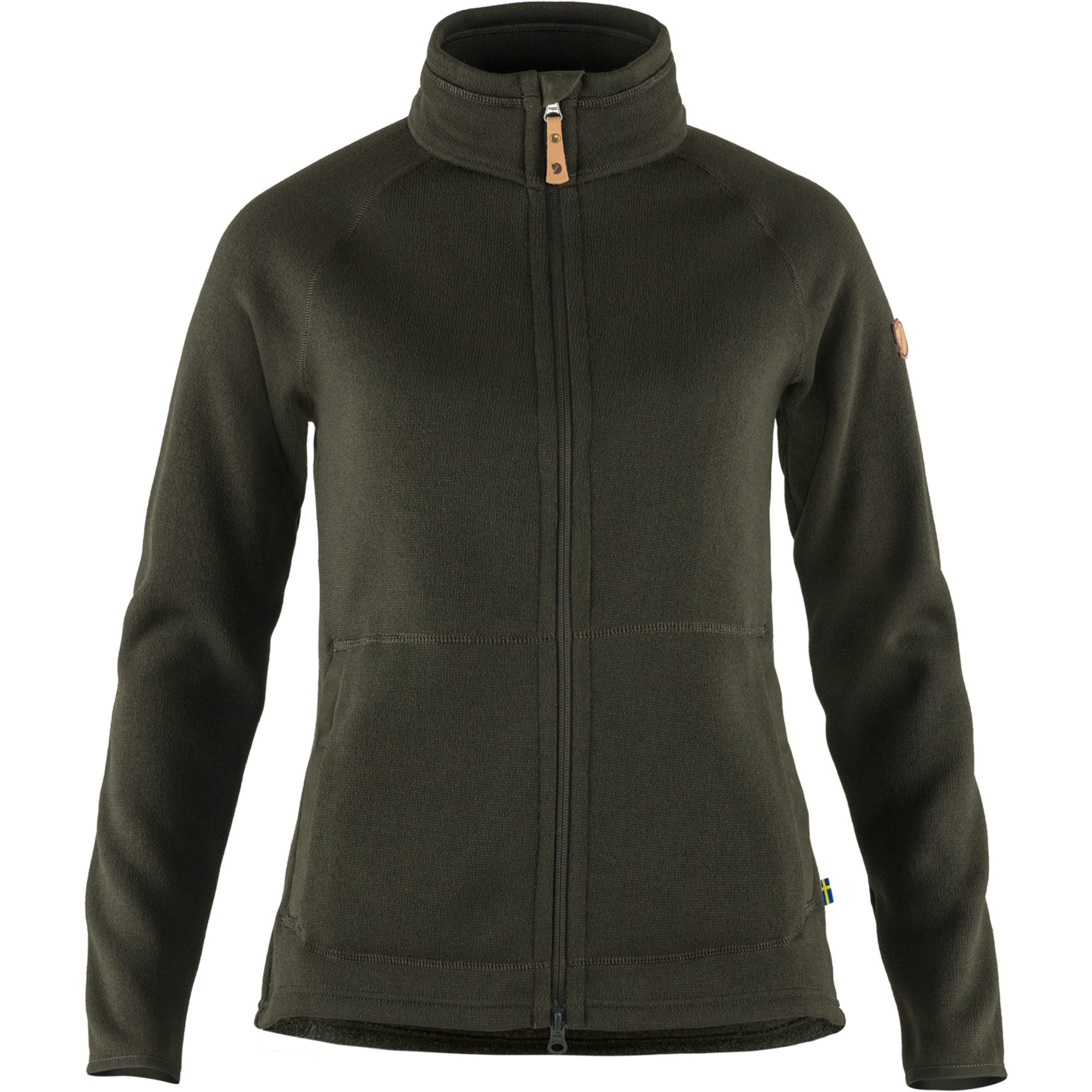 Fjällräven Outdoorjacke FJÄLLRÄVEN Övik Fleece Zip Sweater W Deep Forest