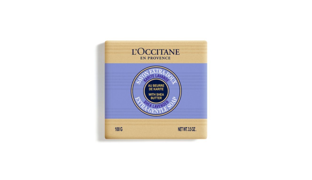 L'OCCITANE Handseife Sheabutter Lavendel 100g, Mit Sheabutter und Lavendelöl