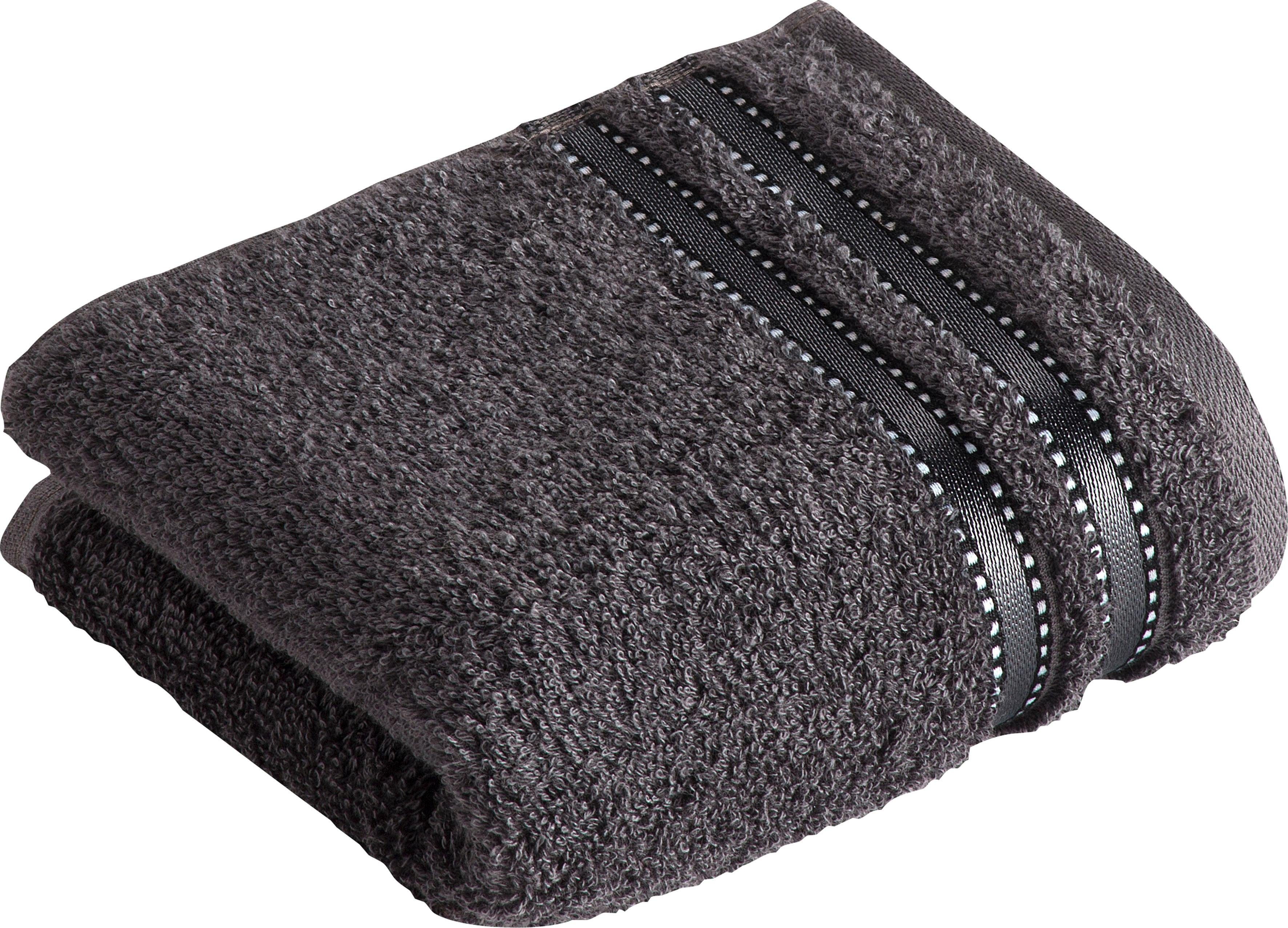 Vossen Seiftuch Cult Deluxe, (3-St), Waschlappen im Set, mit Glanzbordüre, VEGAN