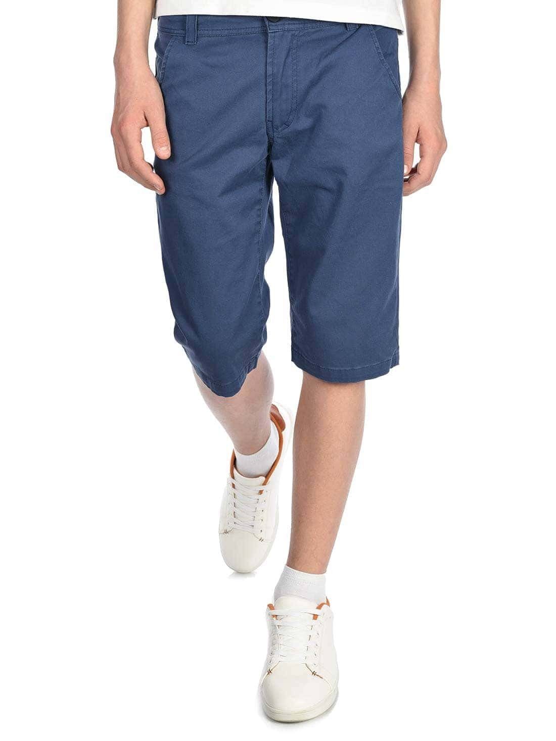 BEZLIT elastischem Kinder Blau Chino Bund Chinoshorts Jungen (1-tlg) mit Shorts