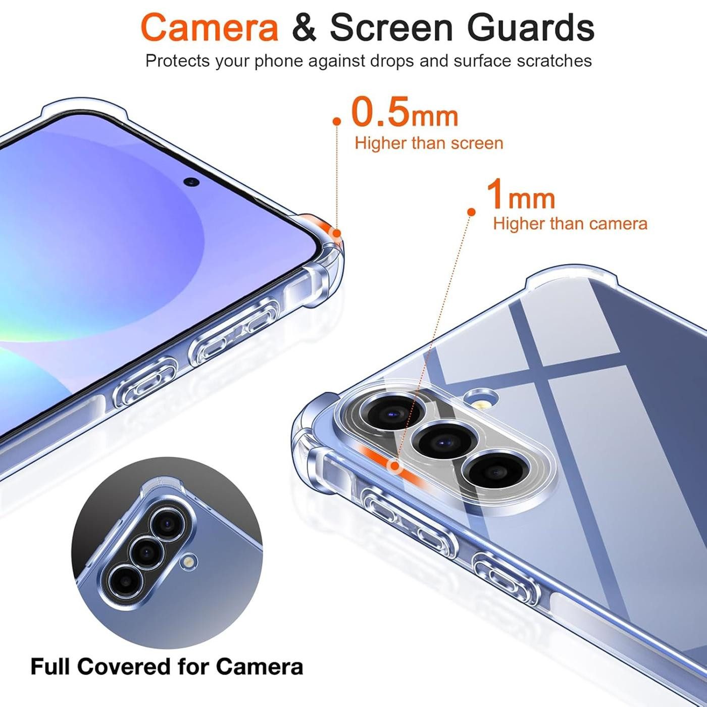 CoolGadget Handyhülle Anti Shock Rugged Case für Samsung Galaxy A37 5G 6,7 Zoll, Slim Cover mit Kantenschutz Schutzhülle für Samsung A37 5G Hülle